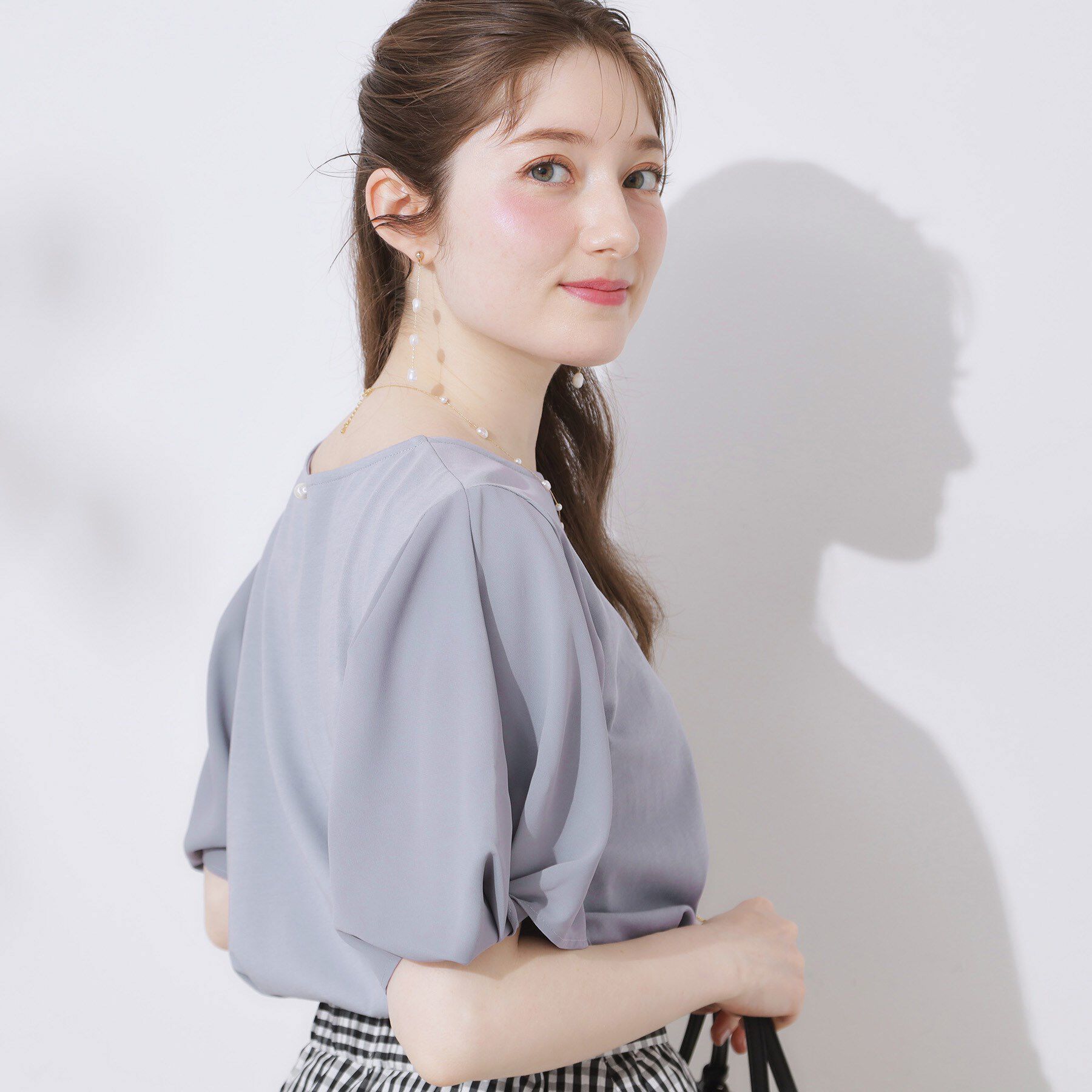 Couture broach「【接触冷感・UVカット・通勤】ねじり袖サイロコンパクト」|Tシャツ・カットソー|