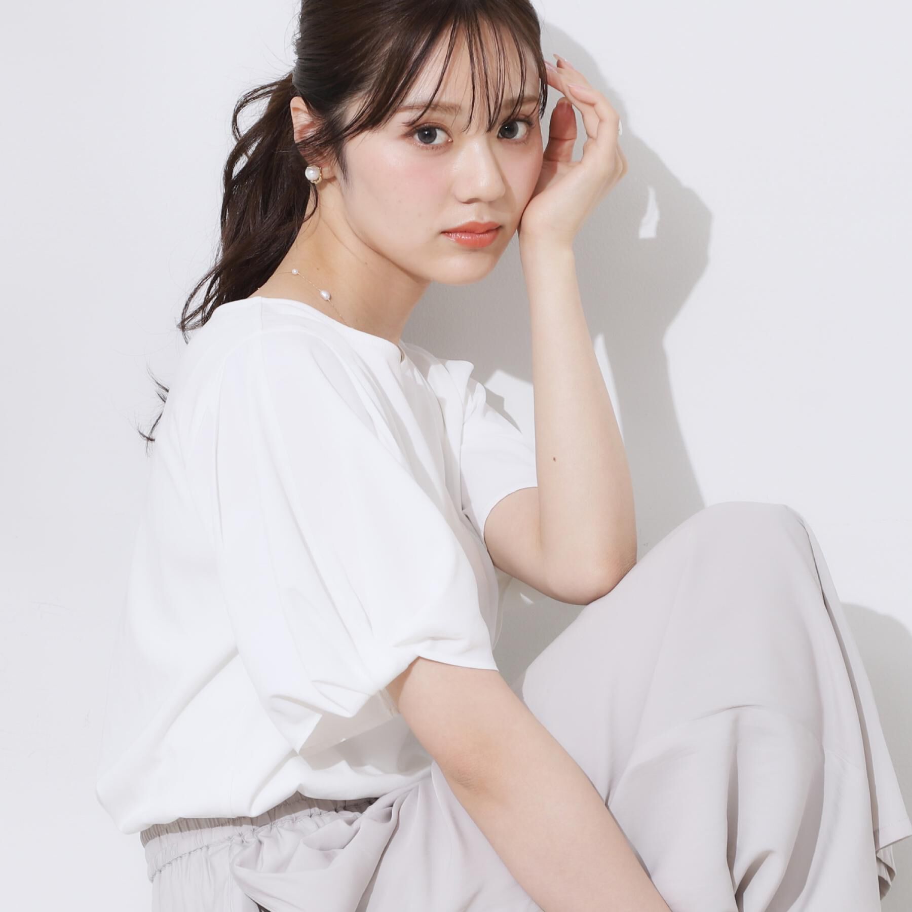 Couture broach「【接触冷感・UVカット・通勤】ねじり袖サイロコンパクト」|Tシャツ・カットソー|