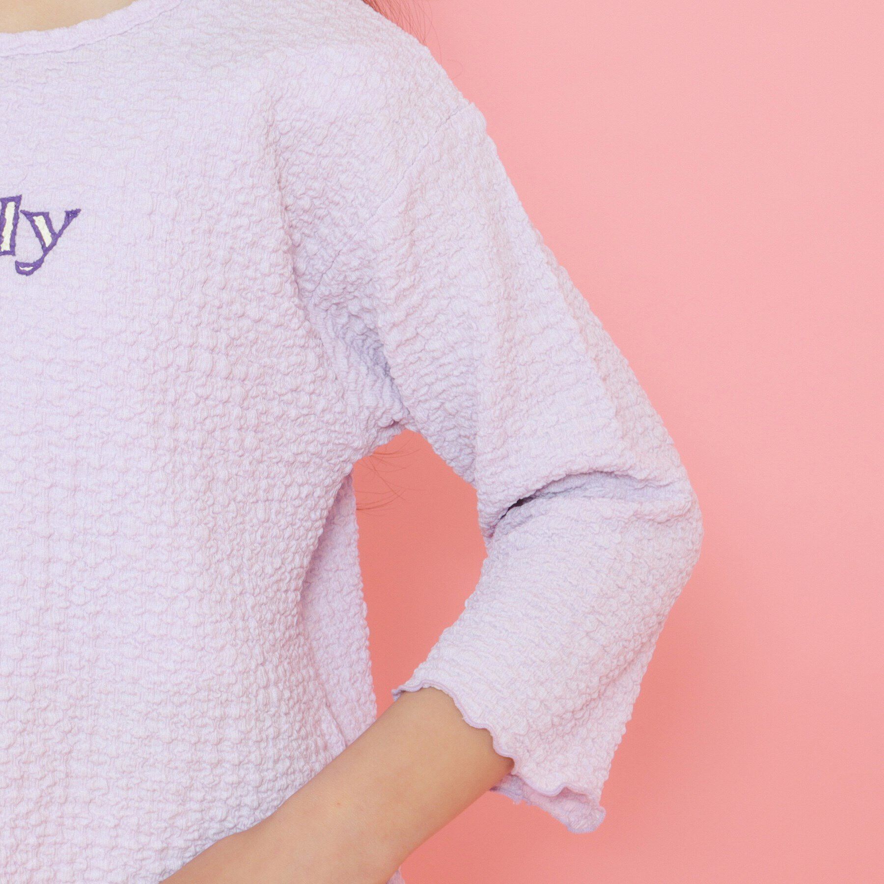 PINK-latte「【ニコラ10月号掲載/セットアイテム／2WAY】リボンプルオーバー」|Tシャツ・カットソー|