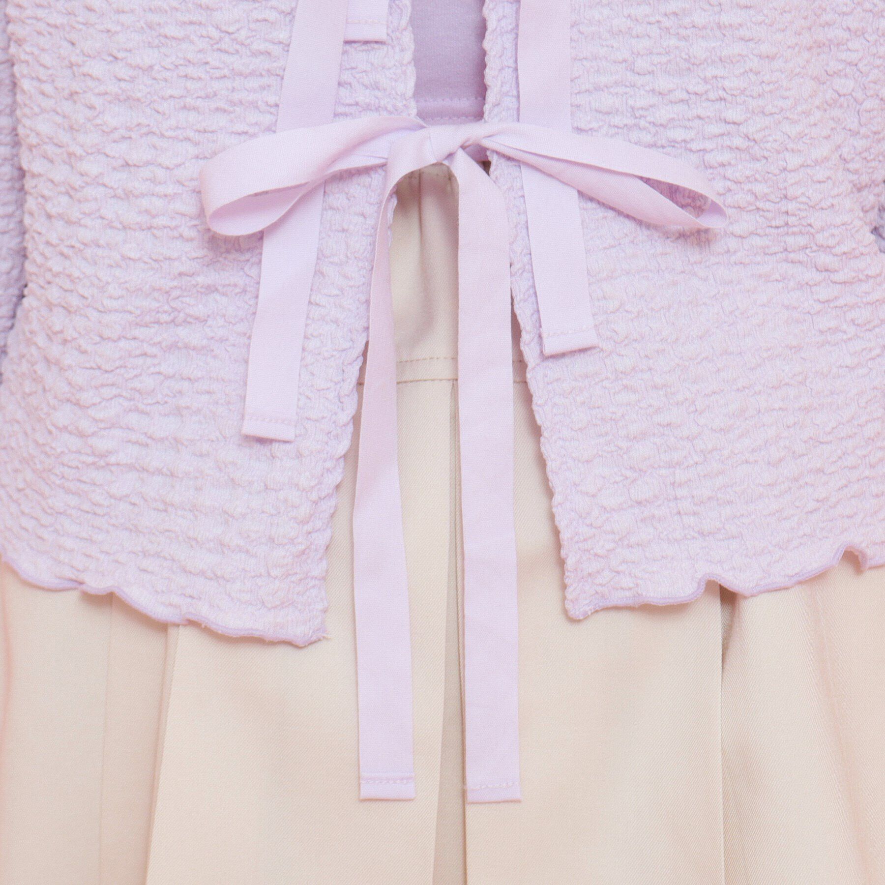 PINK-latte「【ニコラ10月号掲載/セットアイテム／2WAY】リボンプルオーバー」|Tシャツ・カットソー|