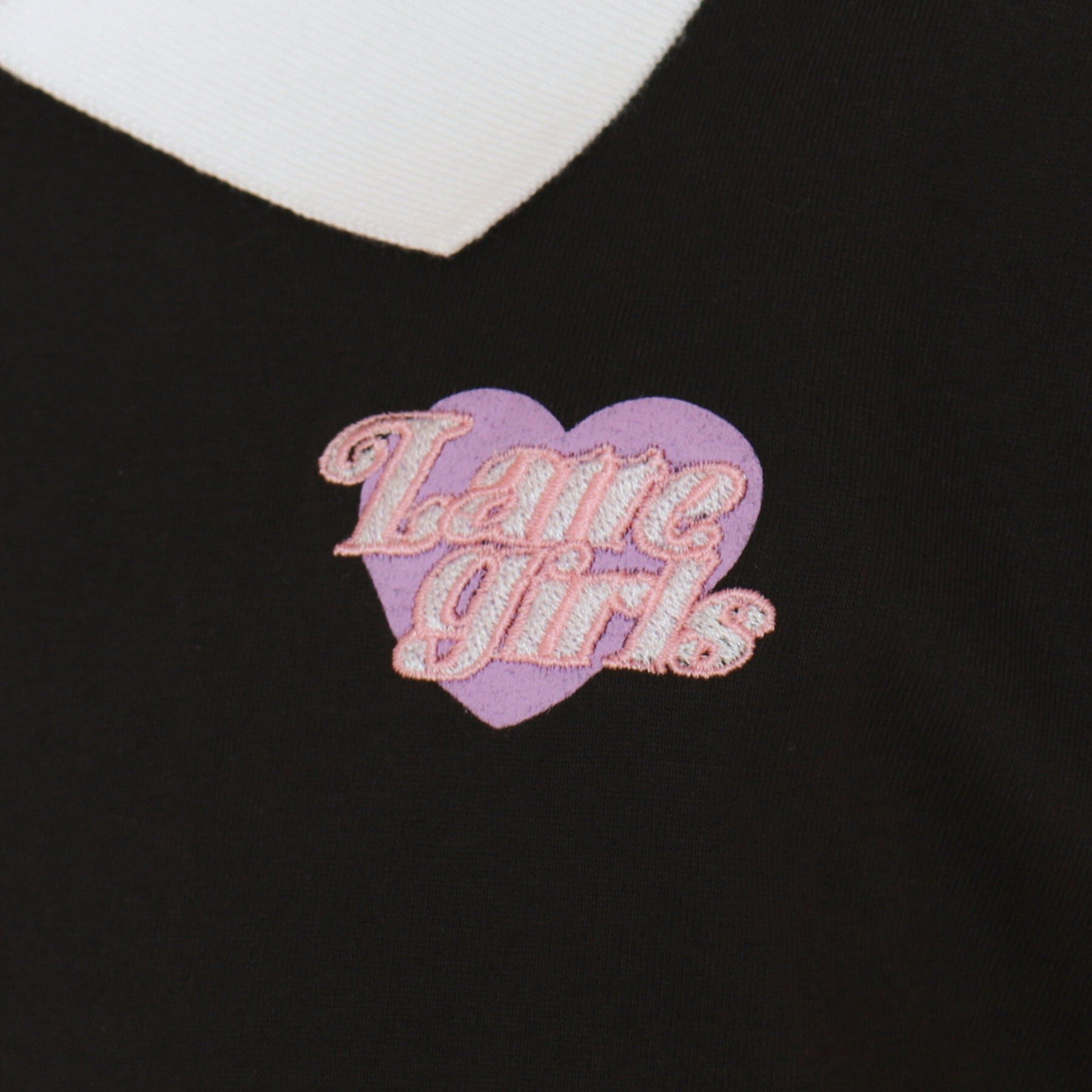 PINK-latte「ポロ衿ハーフジップTシャツ」|Tシャツ・カットソー|