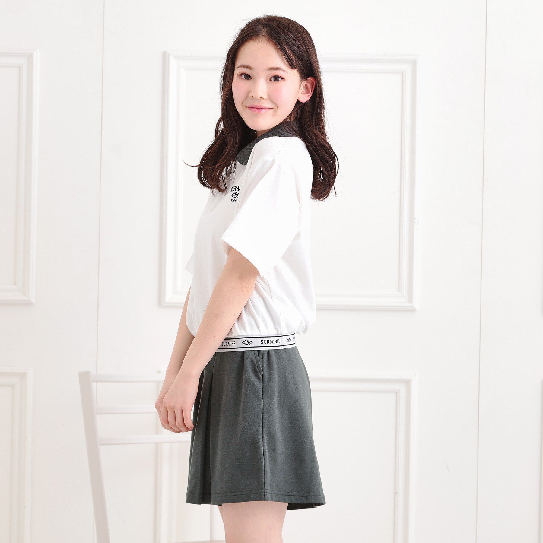 PINK-latte「【セットアイテム】ハーフジッププルオーバー＋キュロット」|その他|