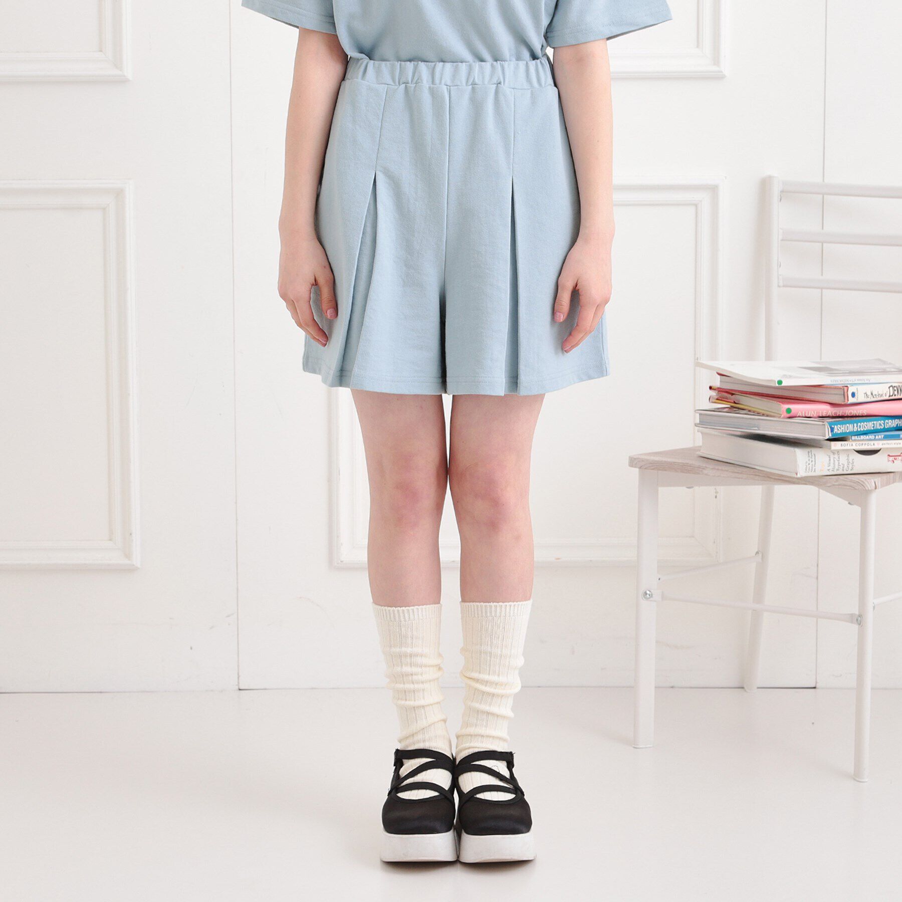 PINK-latte「【セットアイテム】ハーフジッププルオーバー＋キュロット」|その他|