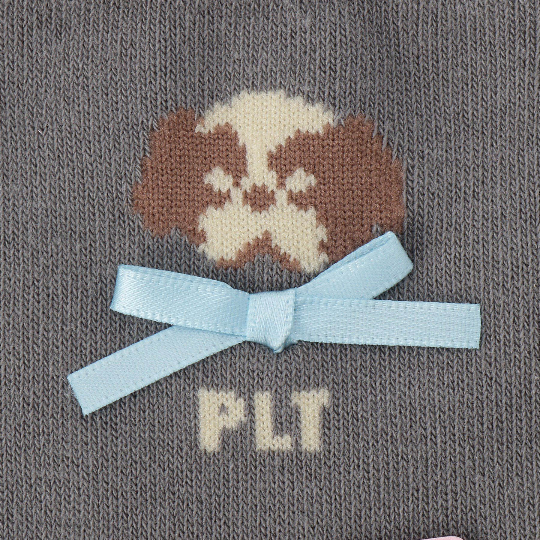 PINK-latte「ワンちゃんリボンショートソックス」|ソックス|