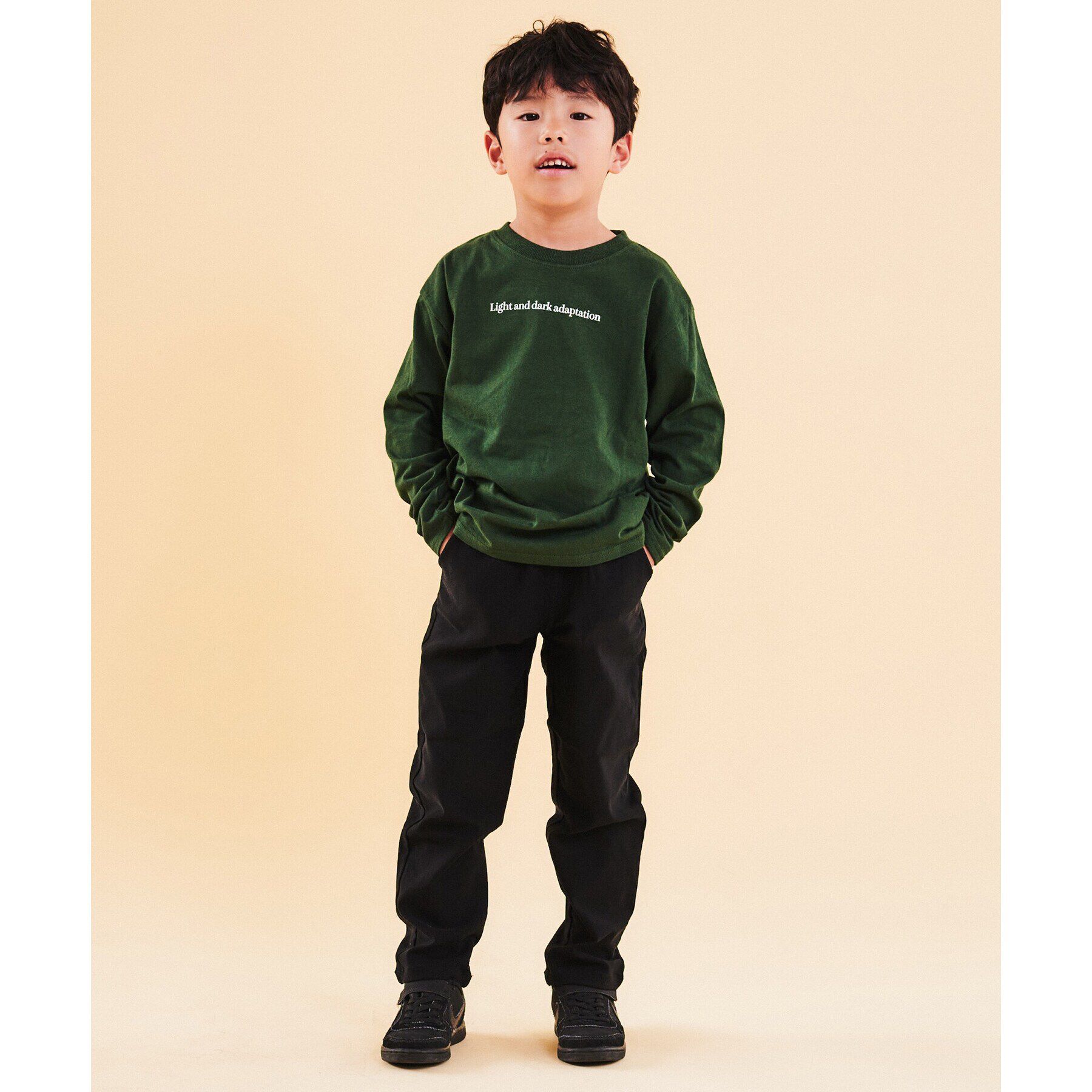 THE SHOP TK「【110－160/親子リンク】オーガビッツコットンプリントTシャツ/洗濯機OK」|Tシャツ・カットソー|