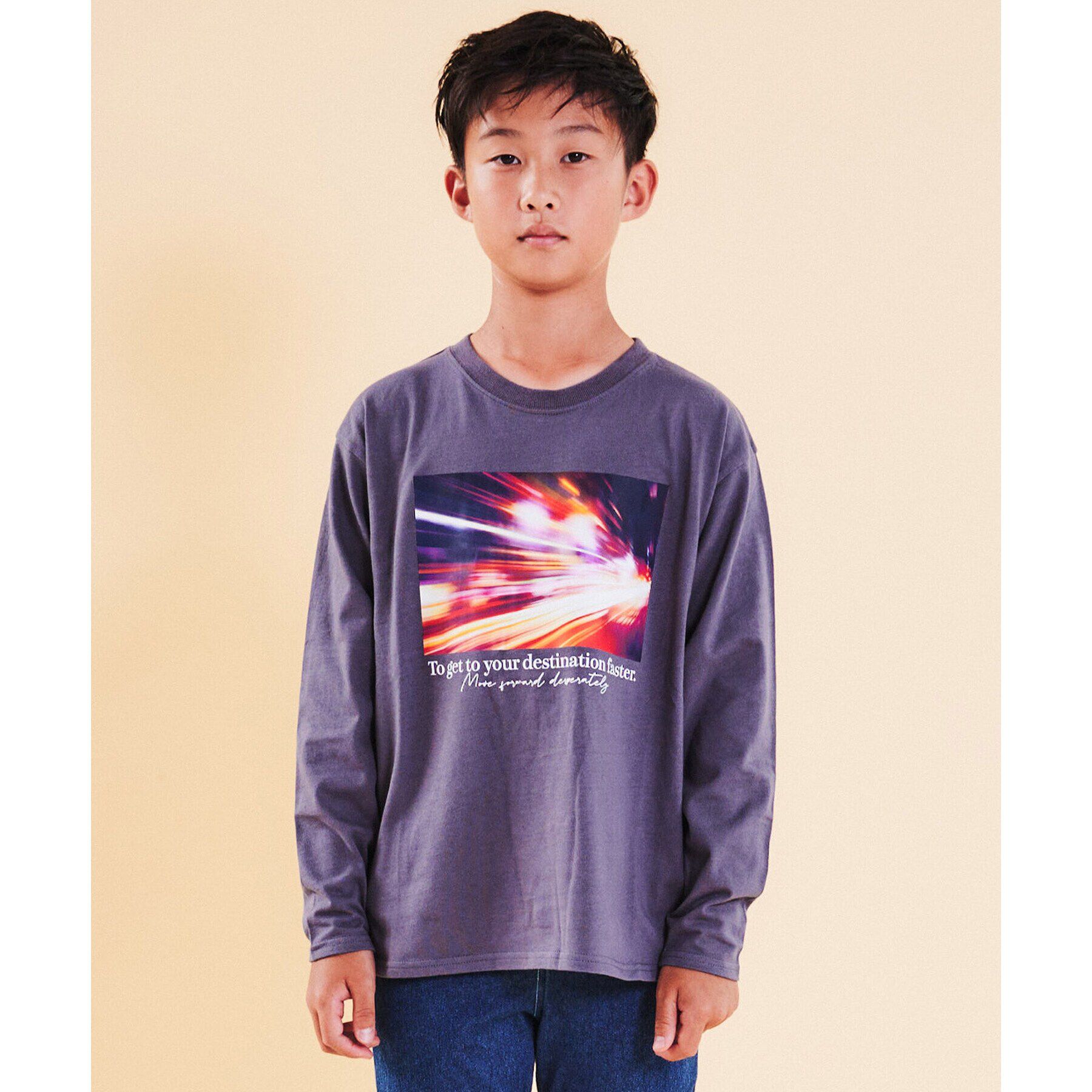 THE SHOP TK「【110－160/親子リンク】オーガビッツコットンプリントTシャツ/洗濯機OK」|Tシャツ・カットソー|