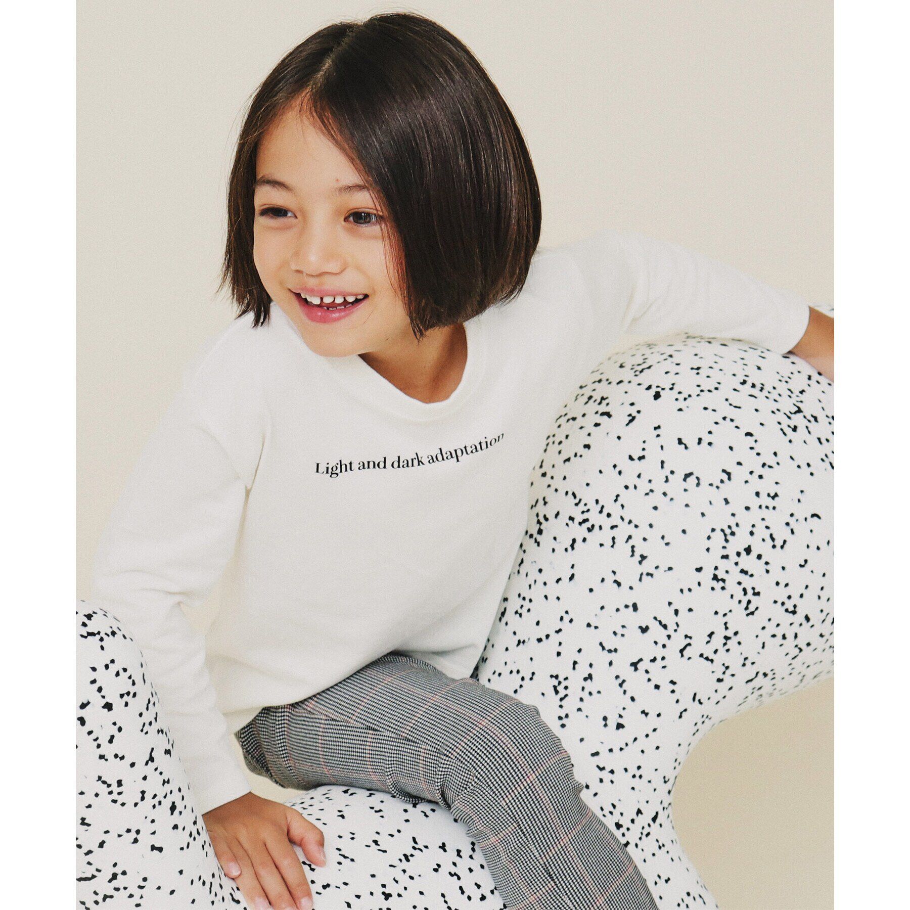 THE SHOP TK「【110－160/親子リンク】オーガビッツコットンプリントTシャツ/洗濯機OK」|Tシャツ・カットソー|