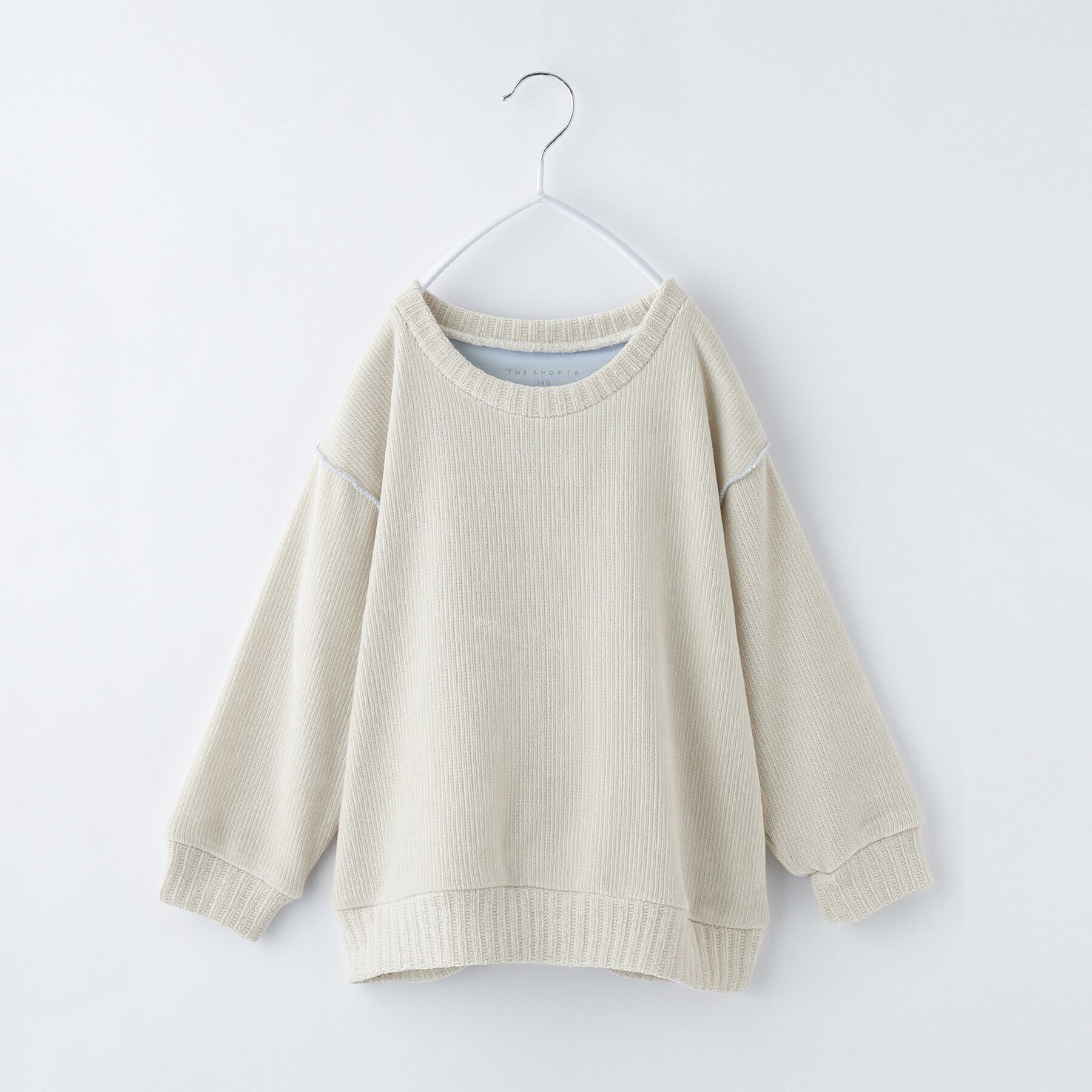THE SHOP TK「【100－160/親子リンク】カットモールプルオーバー/洗濯機OK」|Tシャツ・カットソー|アイボリー(004)