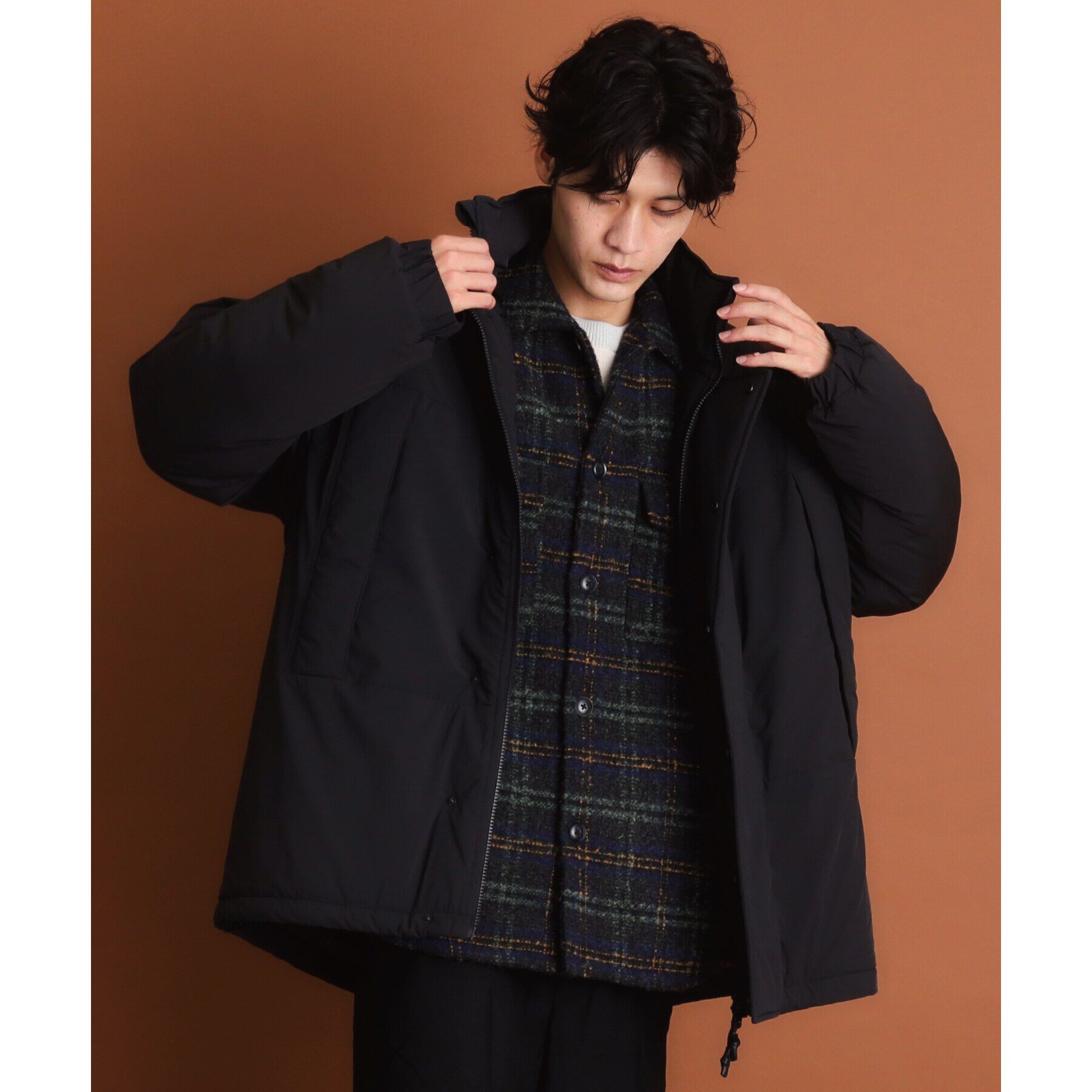 THE SHOP TK「モンスターパーカ ビッグシルエット／洗える」|ダウン|