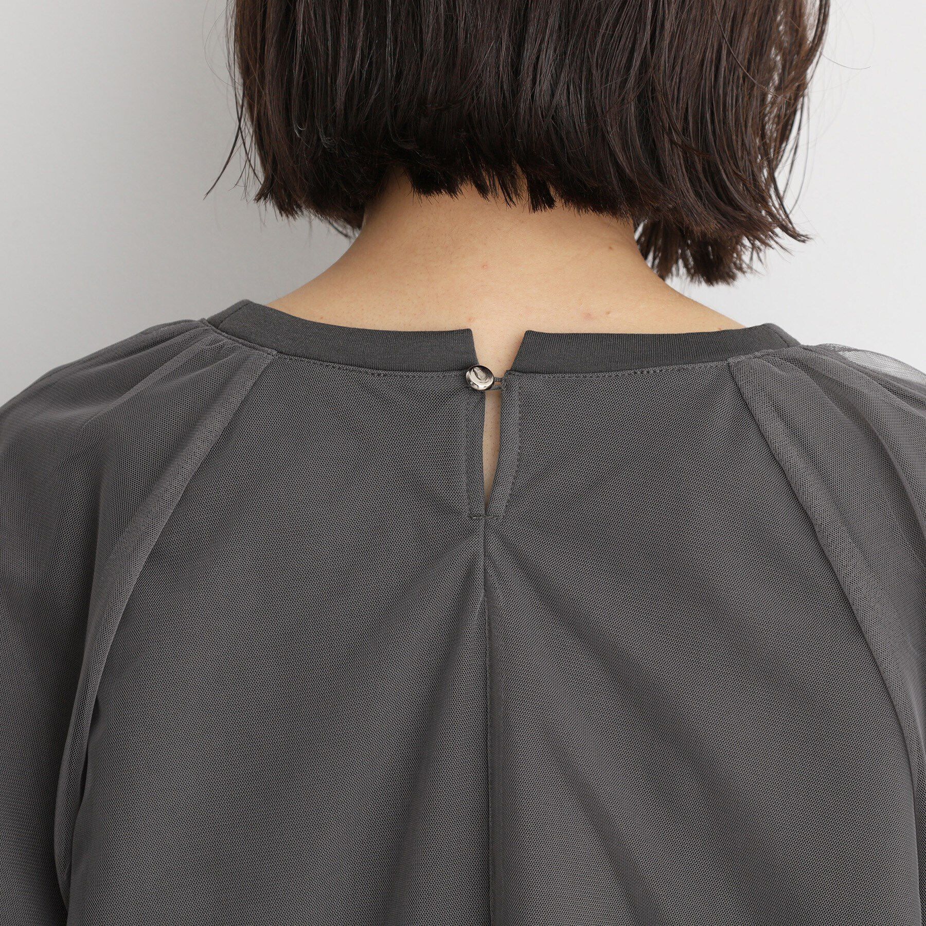 THE SHOP TK「チュールレイヤードプルオーバー【洗える】」|Tシャツ・カットソー|