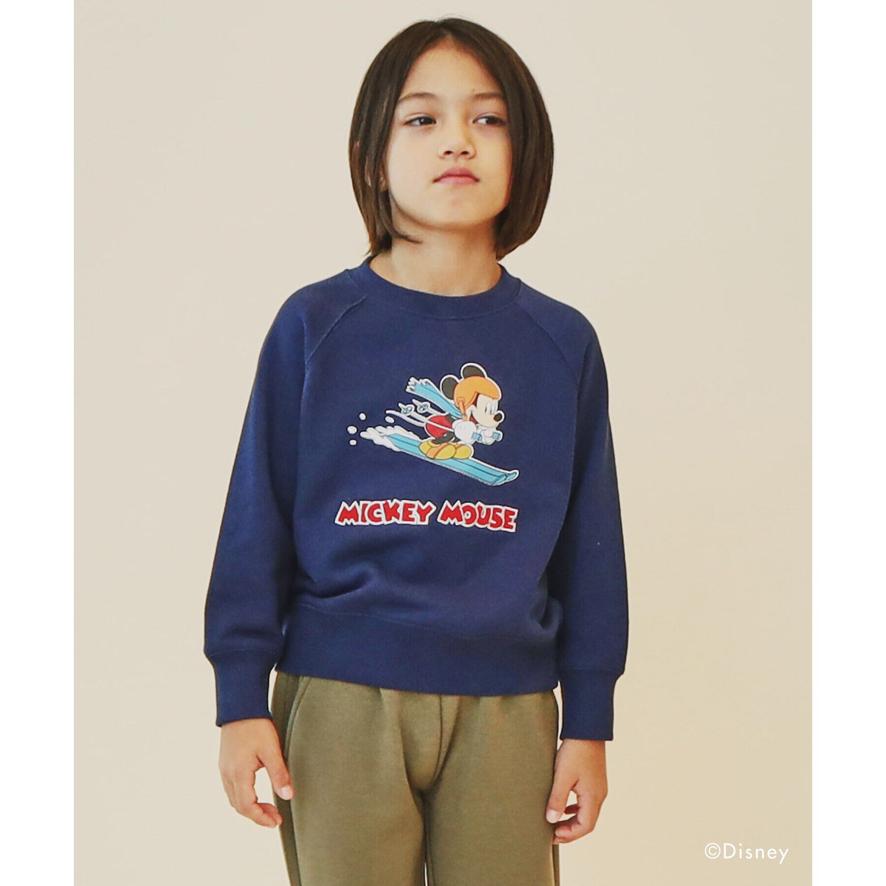 THE SHOP TK「Disney/【110-160】ラグランスリーブスウェット」|その他|ネイビー(094)