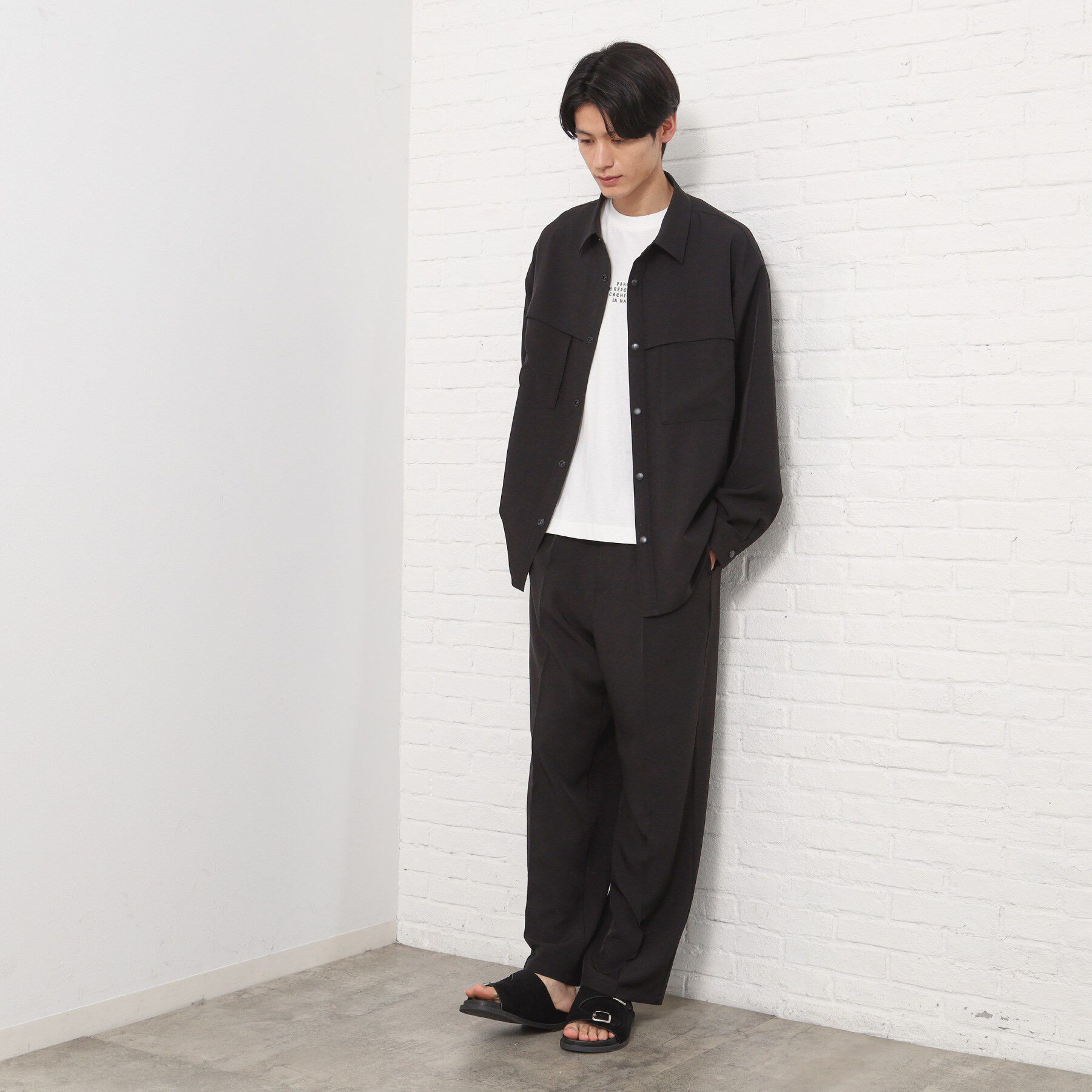 THE SHOP TK「ダブルポケットシャツ【セットアップ可/洗濯機OK】」|シャツ・ブラウス|