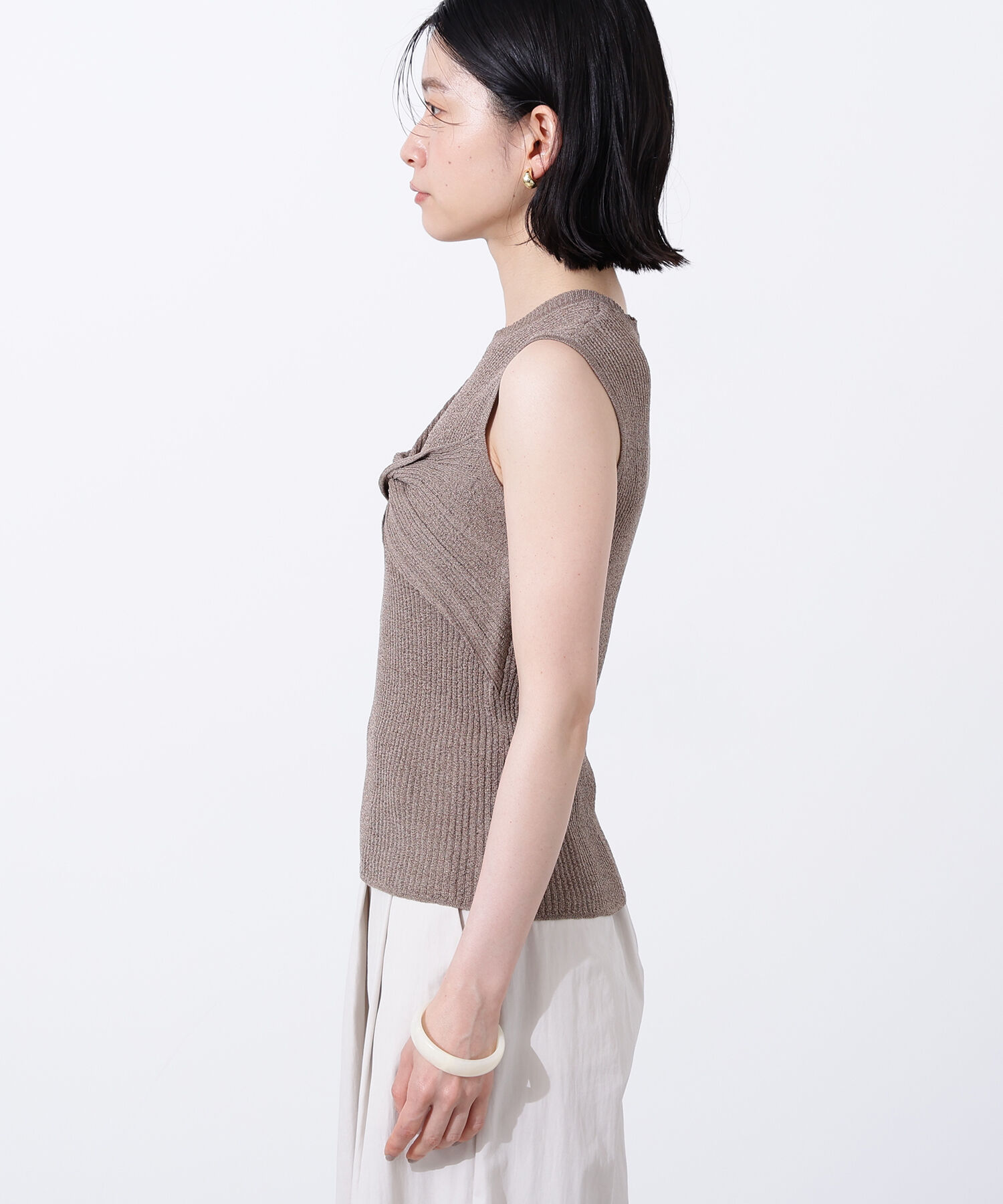  「フロントツイストリブニット」|ニット・セーター|