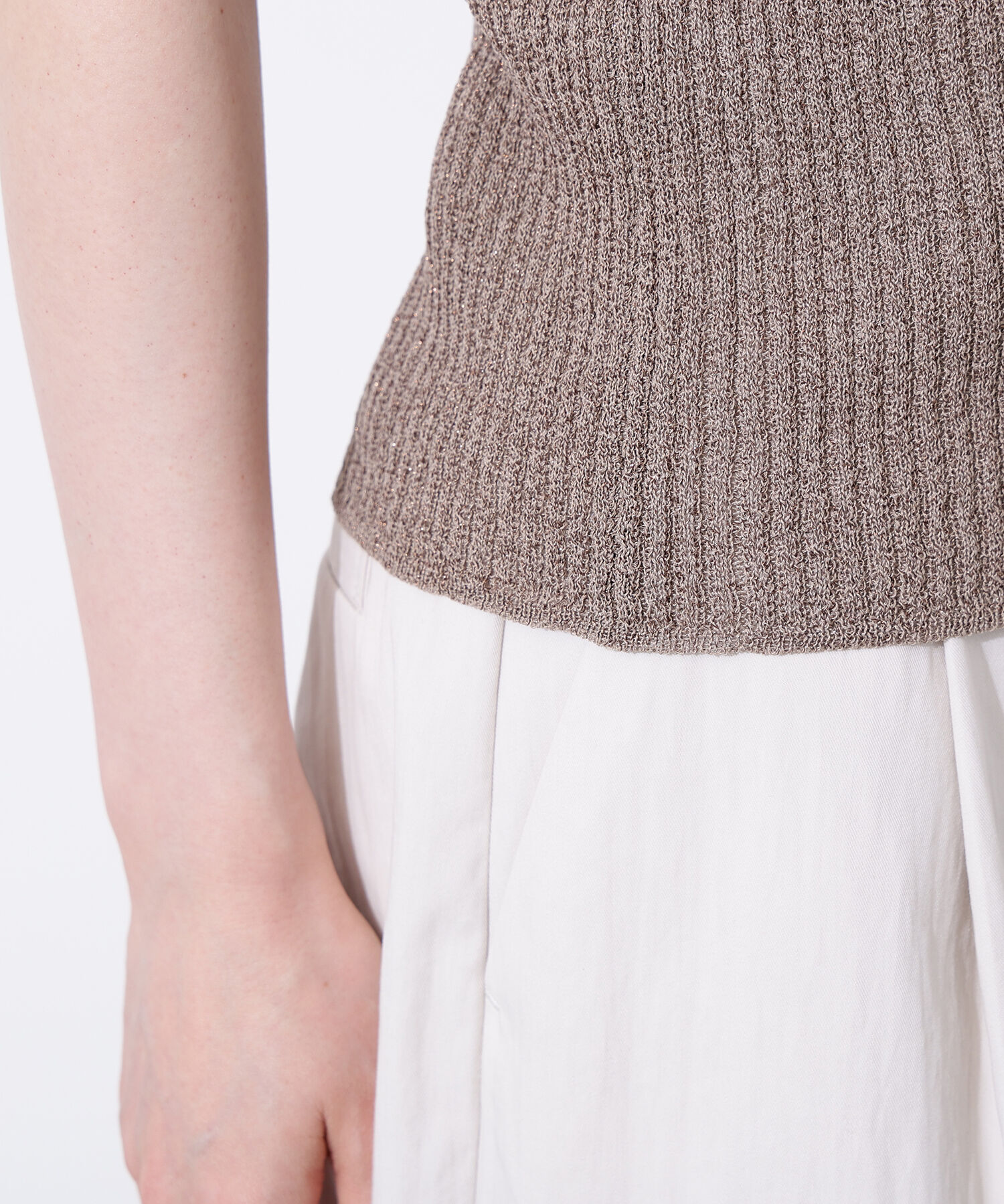  「フロントツイストリブニット」|ニット・セーター|