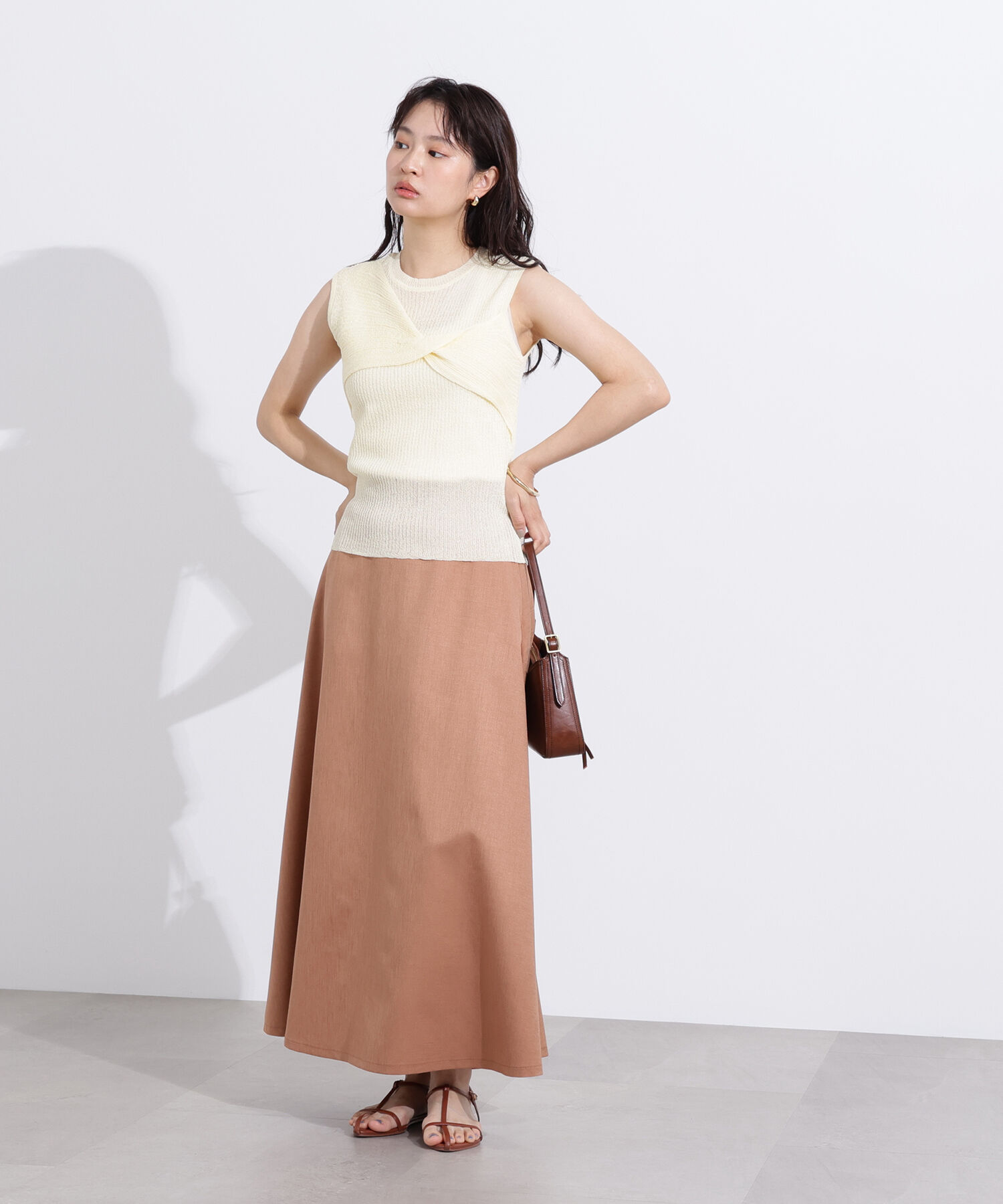  「フロントツイストリブニット」|ニット・セーター|