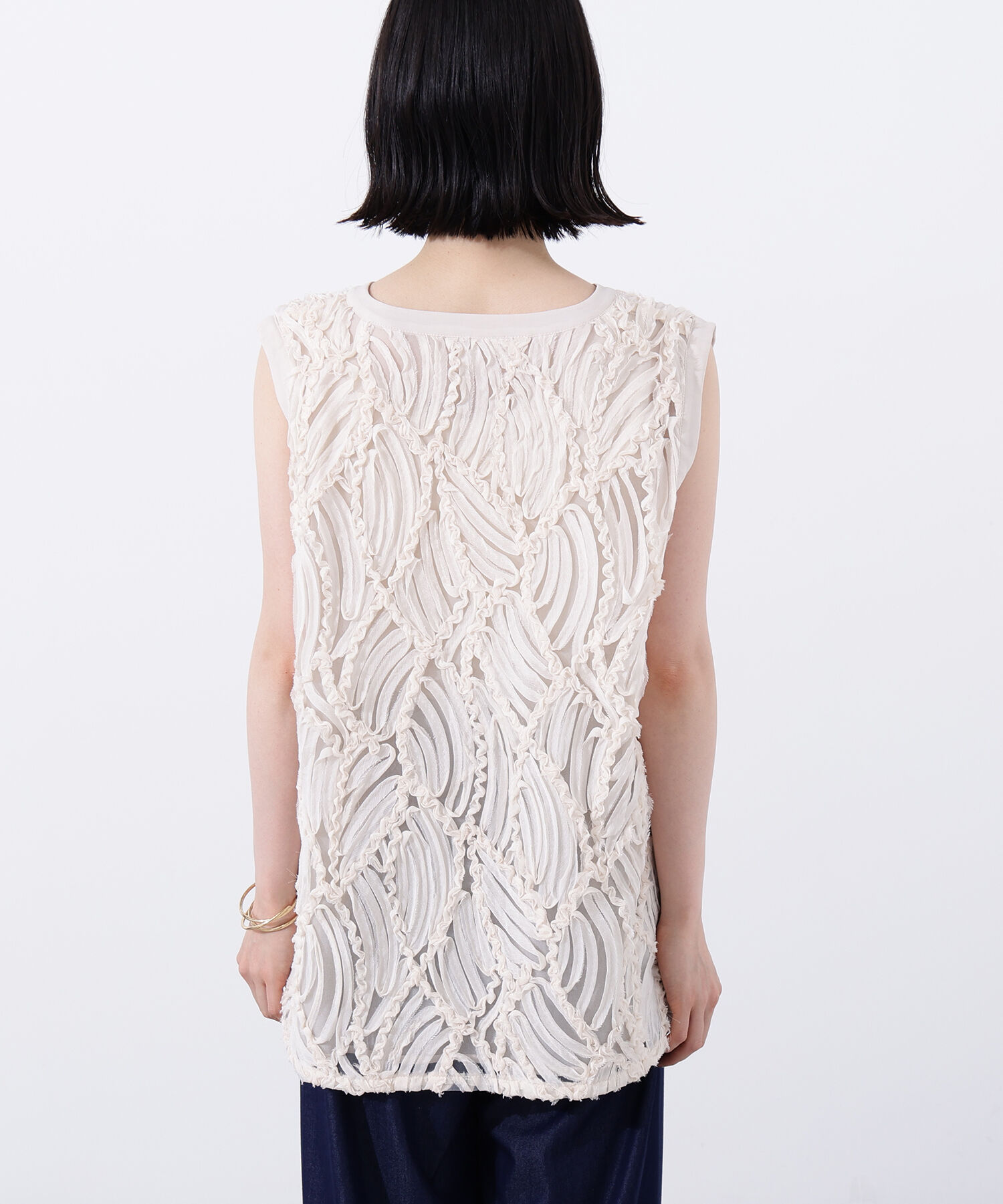  「レース刺繍ベスト」|シャツ・ブラウス|