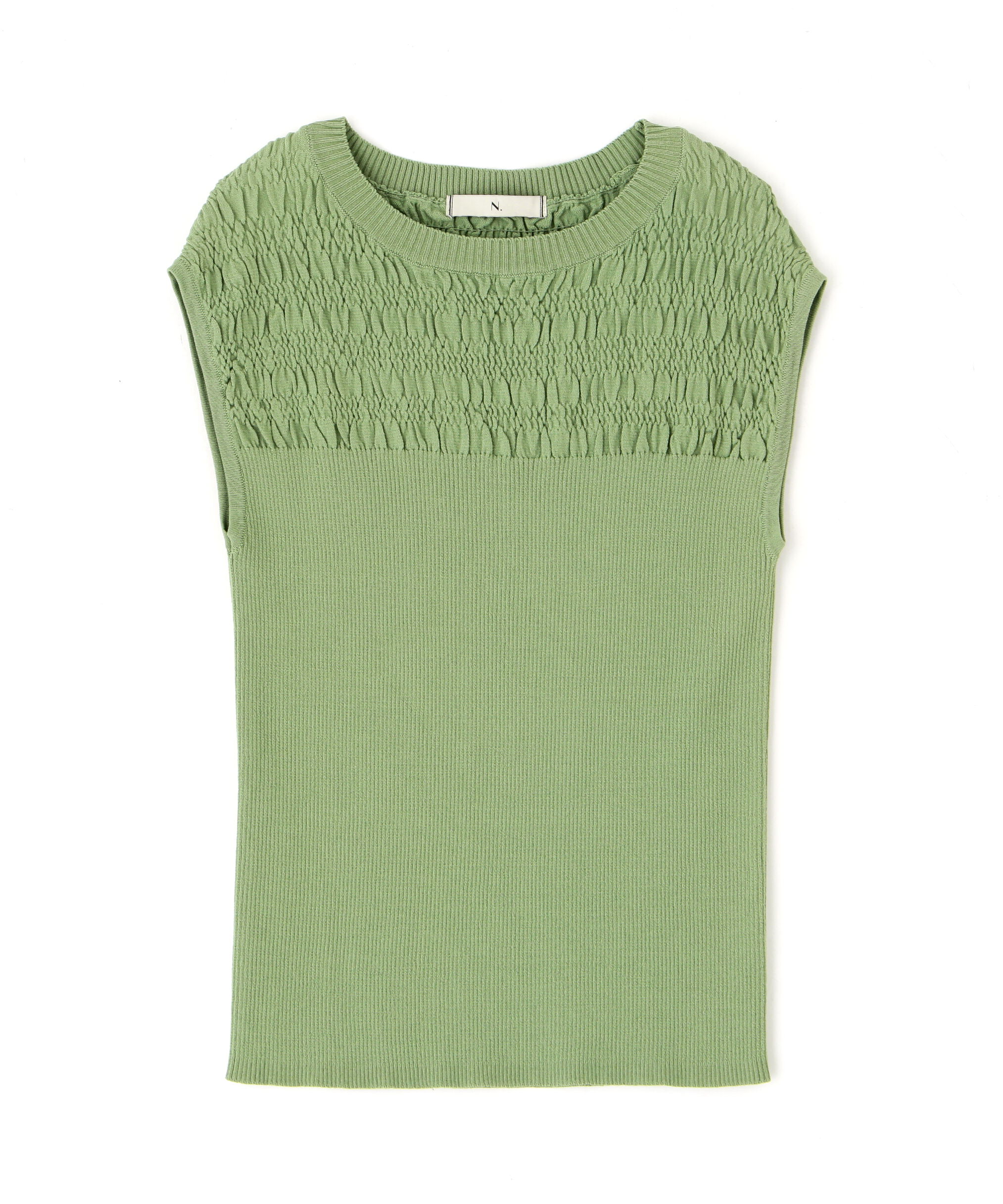  「シャーリングフレンチスリーブニット」|ニット・セーター|