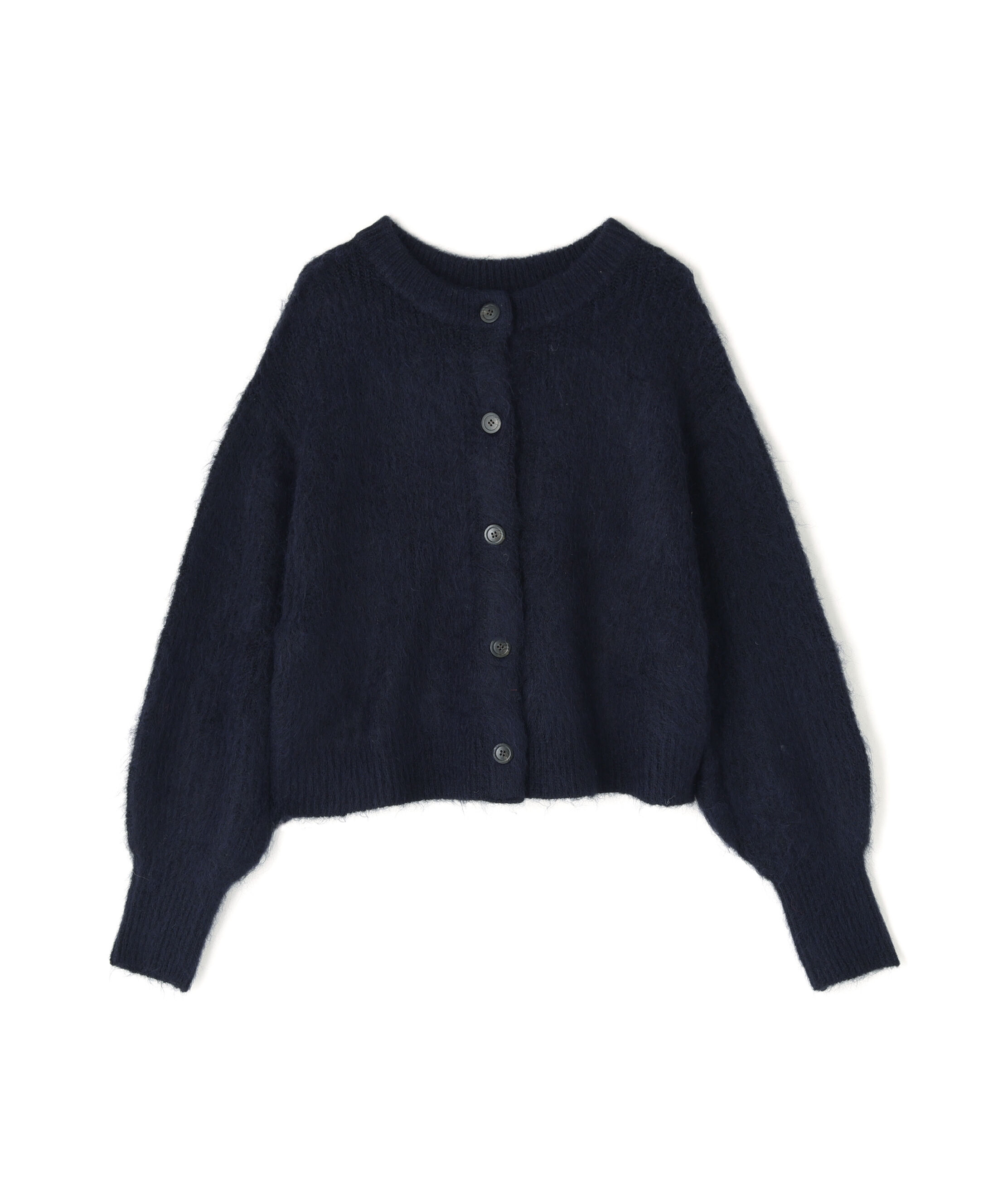  「クルーネックフェザーカーディガン」|ニット・セーター|