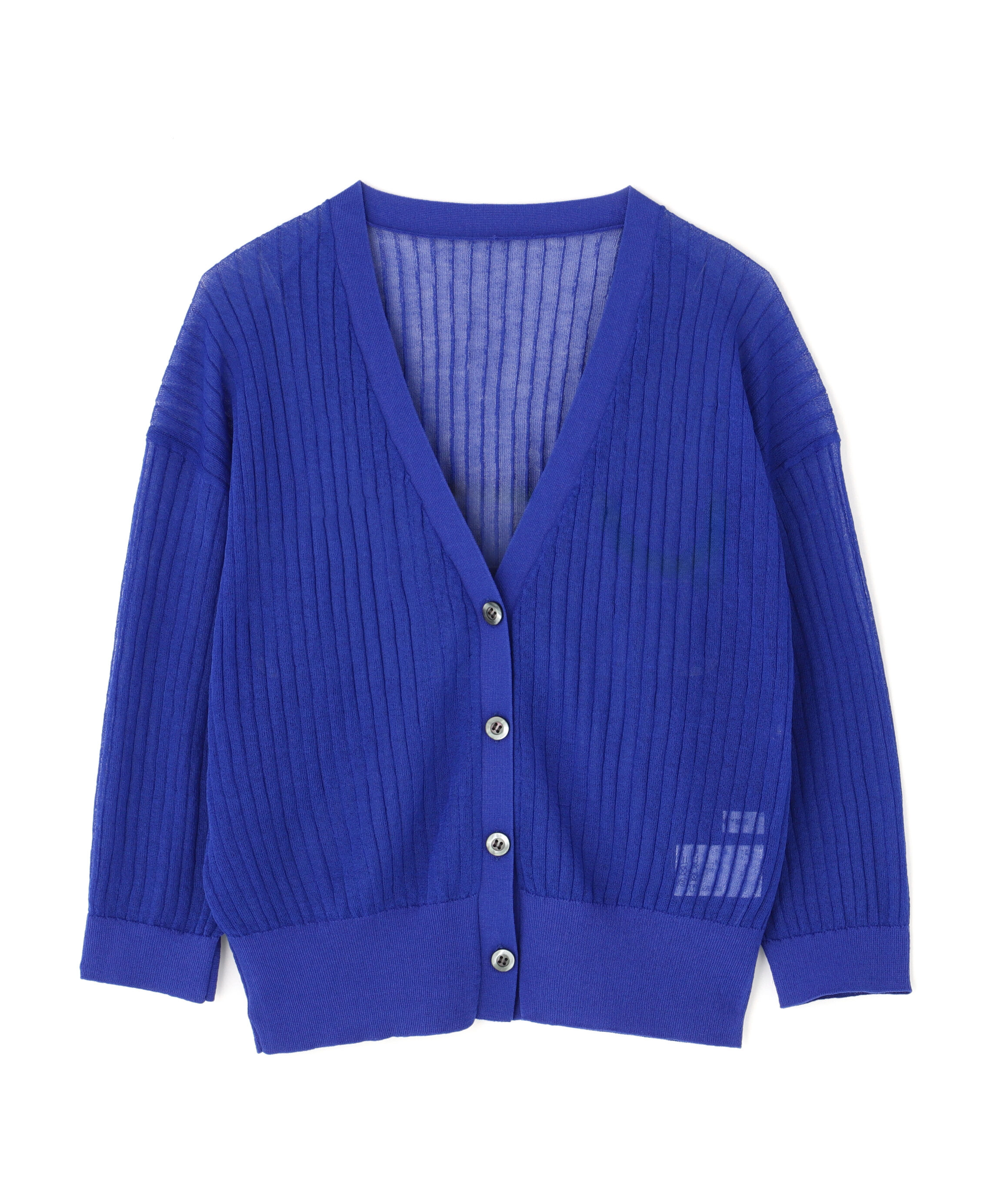  「Vネックシアーリブカーディガン」|ニット・セーター|