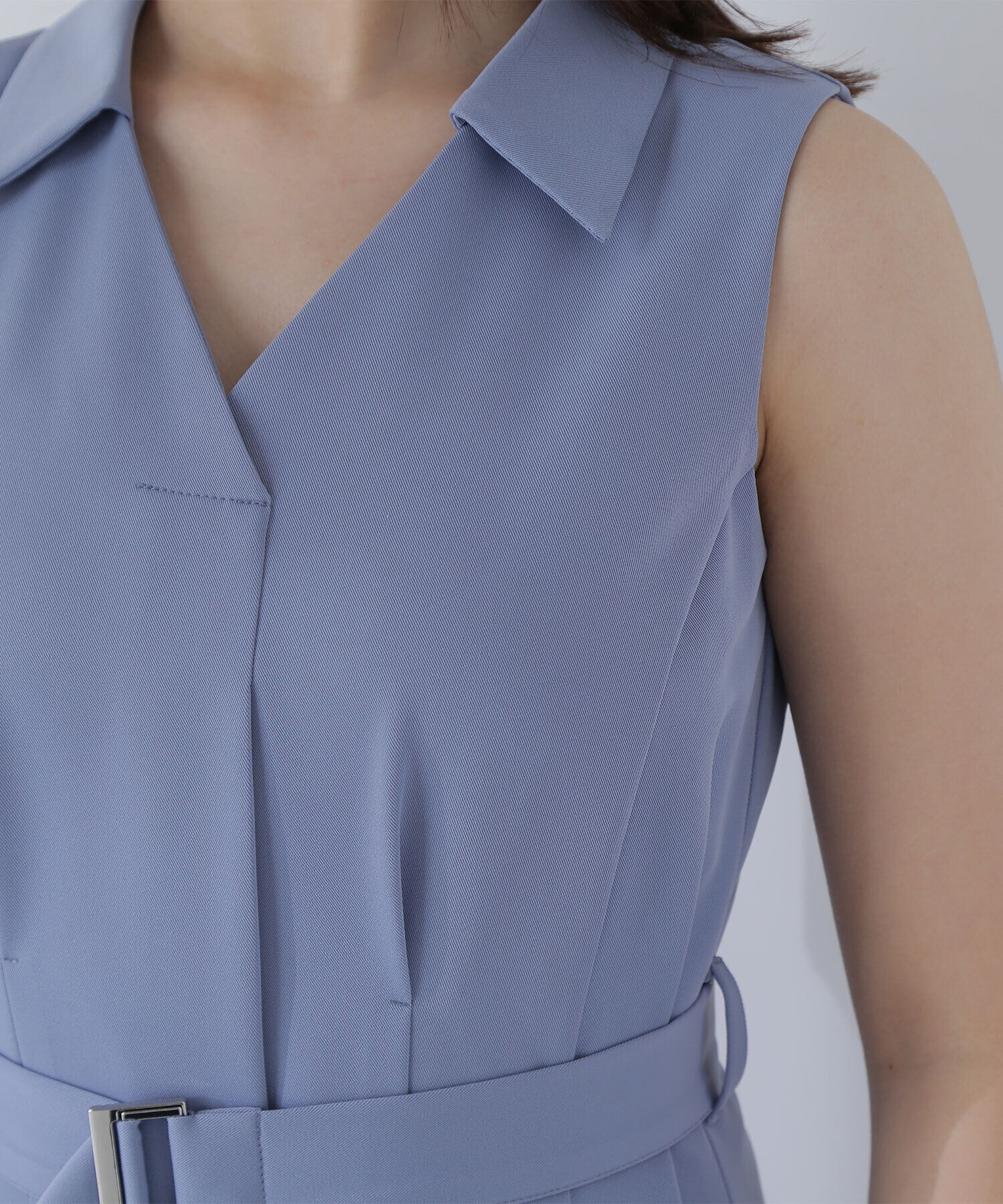  「ベルテッドシャツワンピース」|ワンピース|