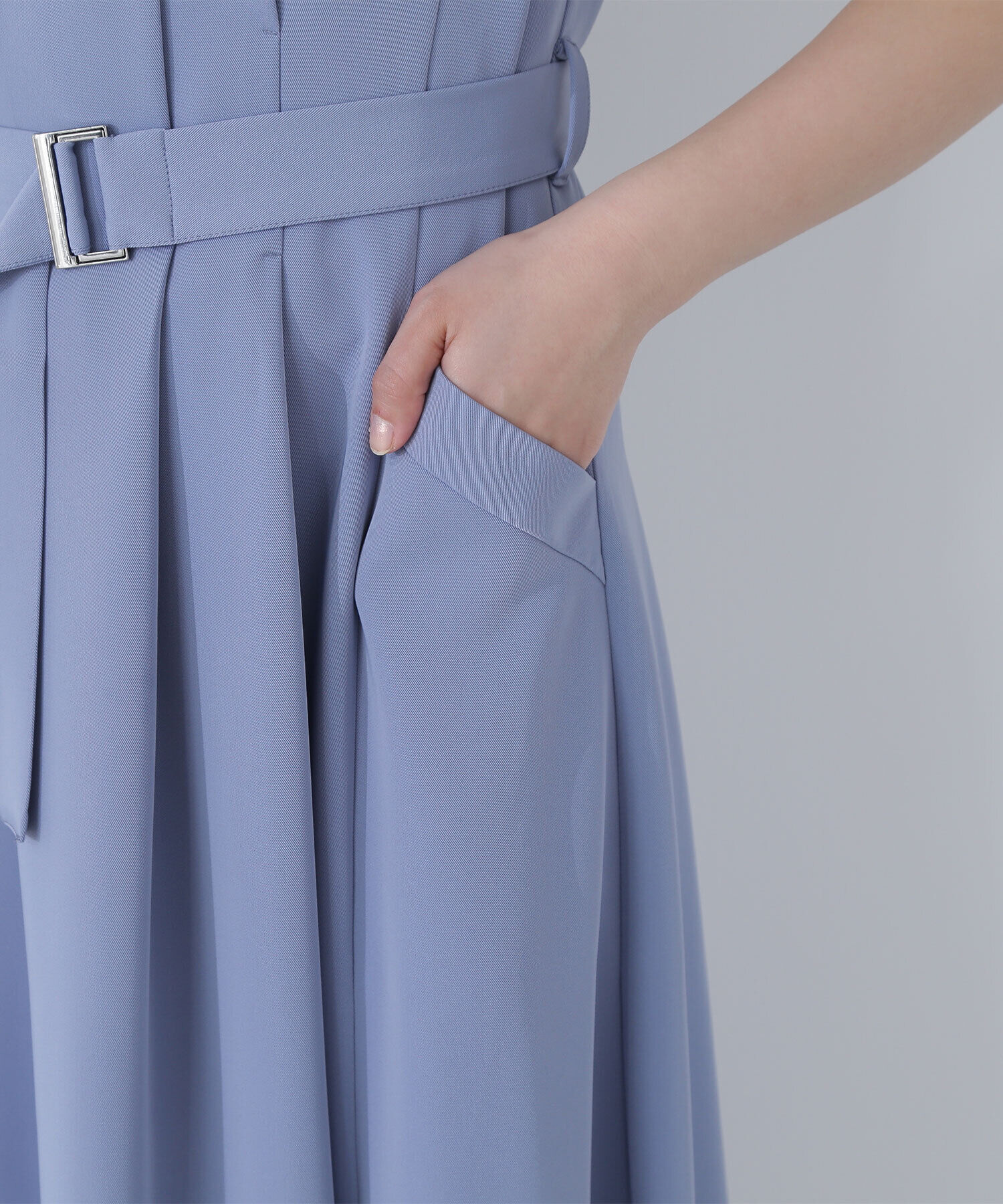  「ベルテッドシャツワンピース」|ワンピース|