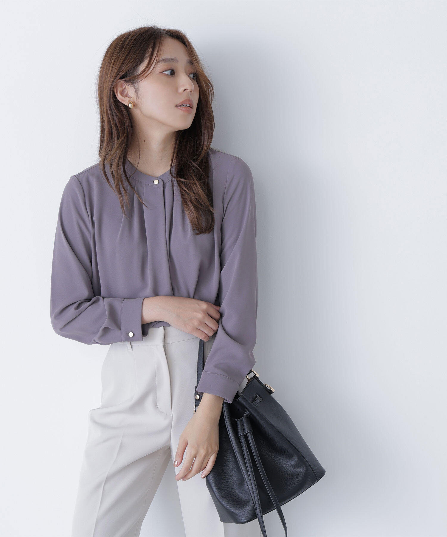  「フロントタックブラウス」|シャツ・ブラウス|