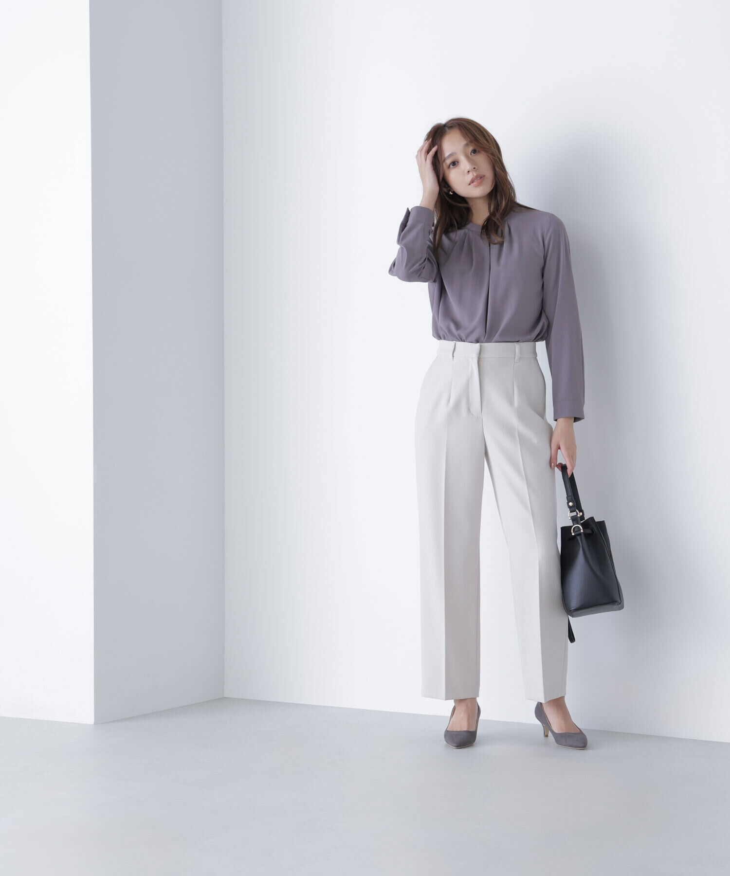  「フロントタックブラウス」|シャツ・ブラウス|