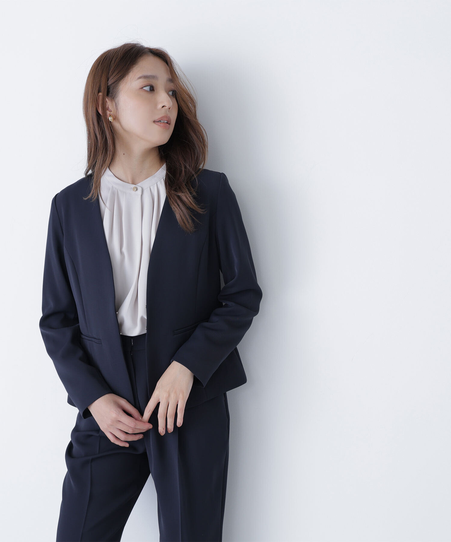  「フロントタックブラウス」|シャツ・ブラウス|