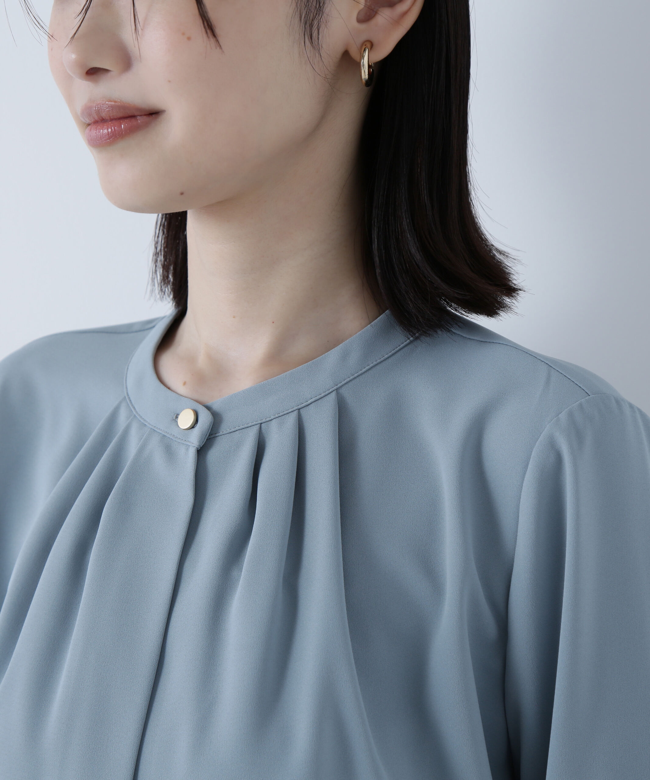  「フロントタックブラウス」|シャツ・ブラウス|