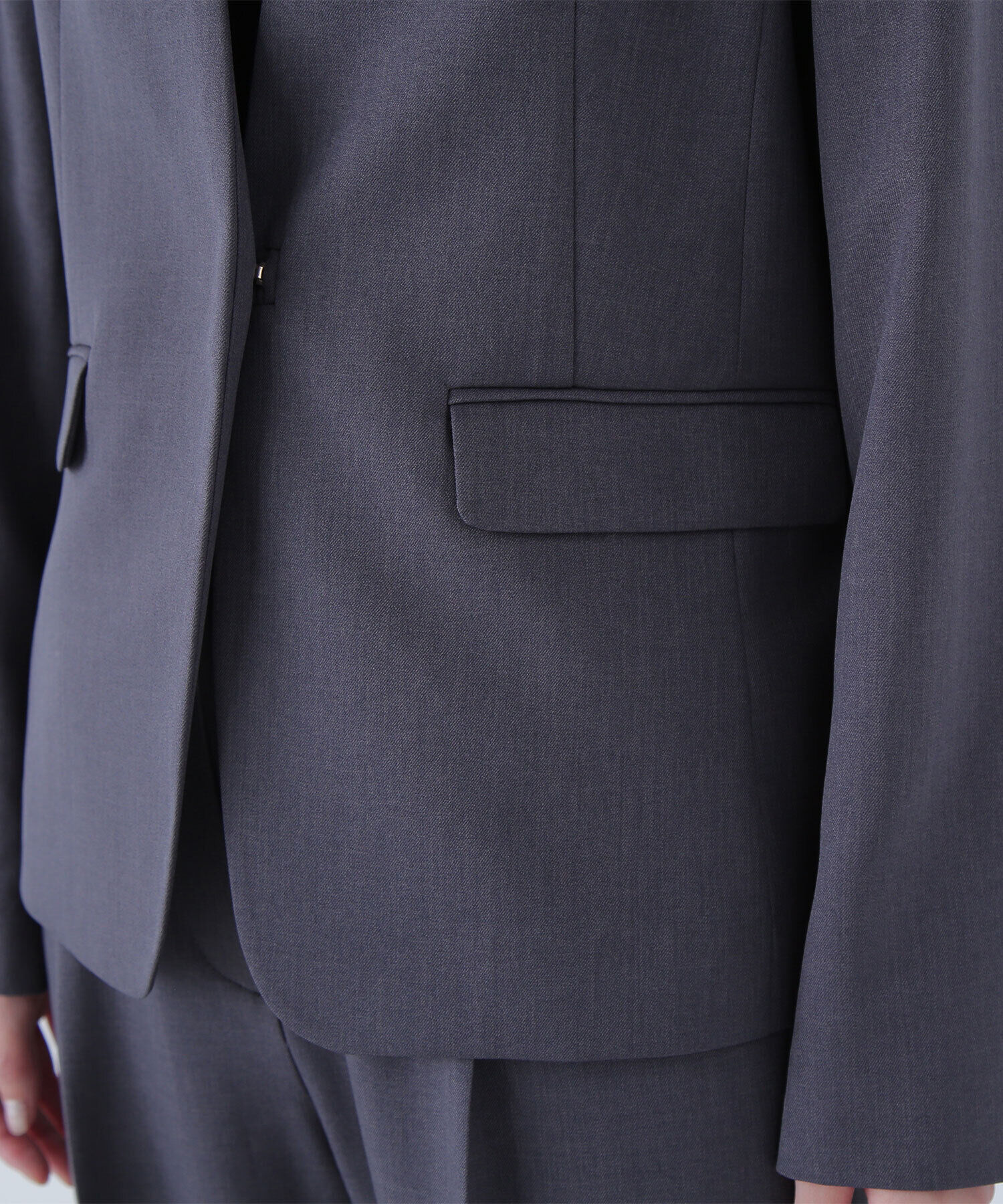  「パウダリーツイルセットアップシリーズ ノーカラージャケット」|その他|