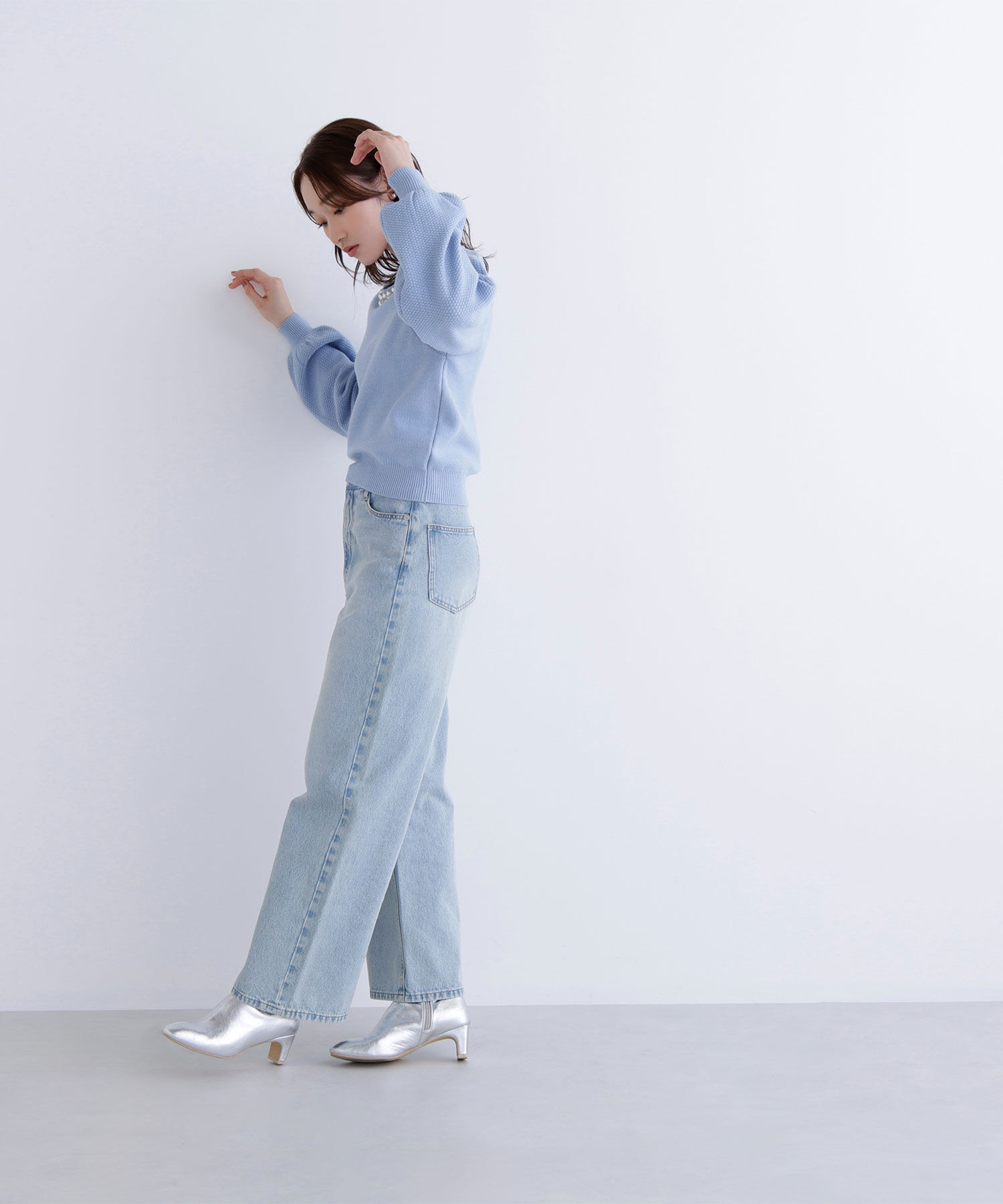  「パールネックニット」|ニット・セーター|