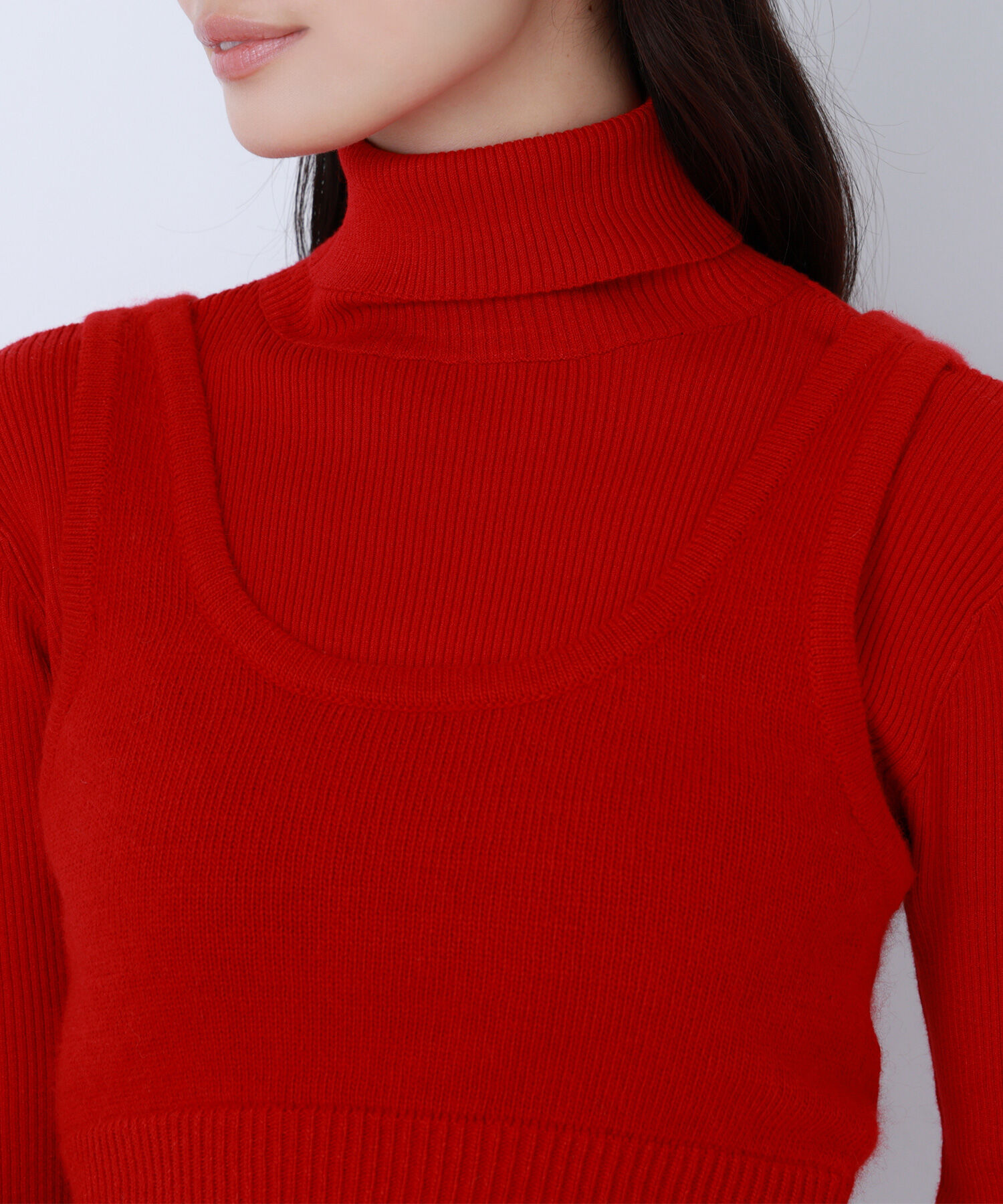  「ビスチェレイヤードニット」|ニット・セーター|