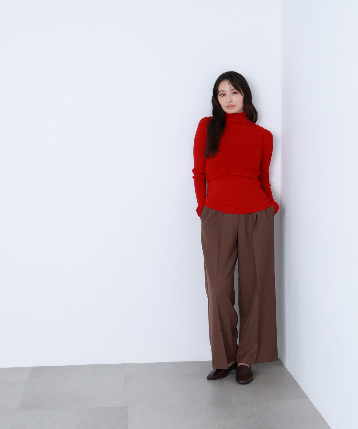  「ビスチェレイヤードニット」|ニット・セーター|