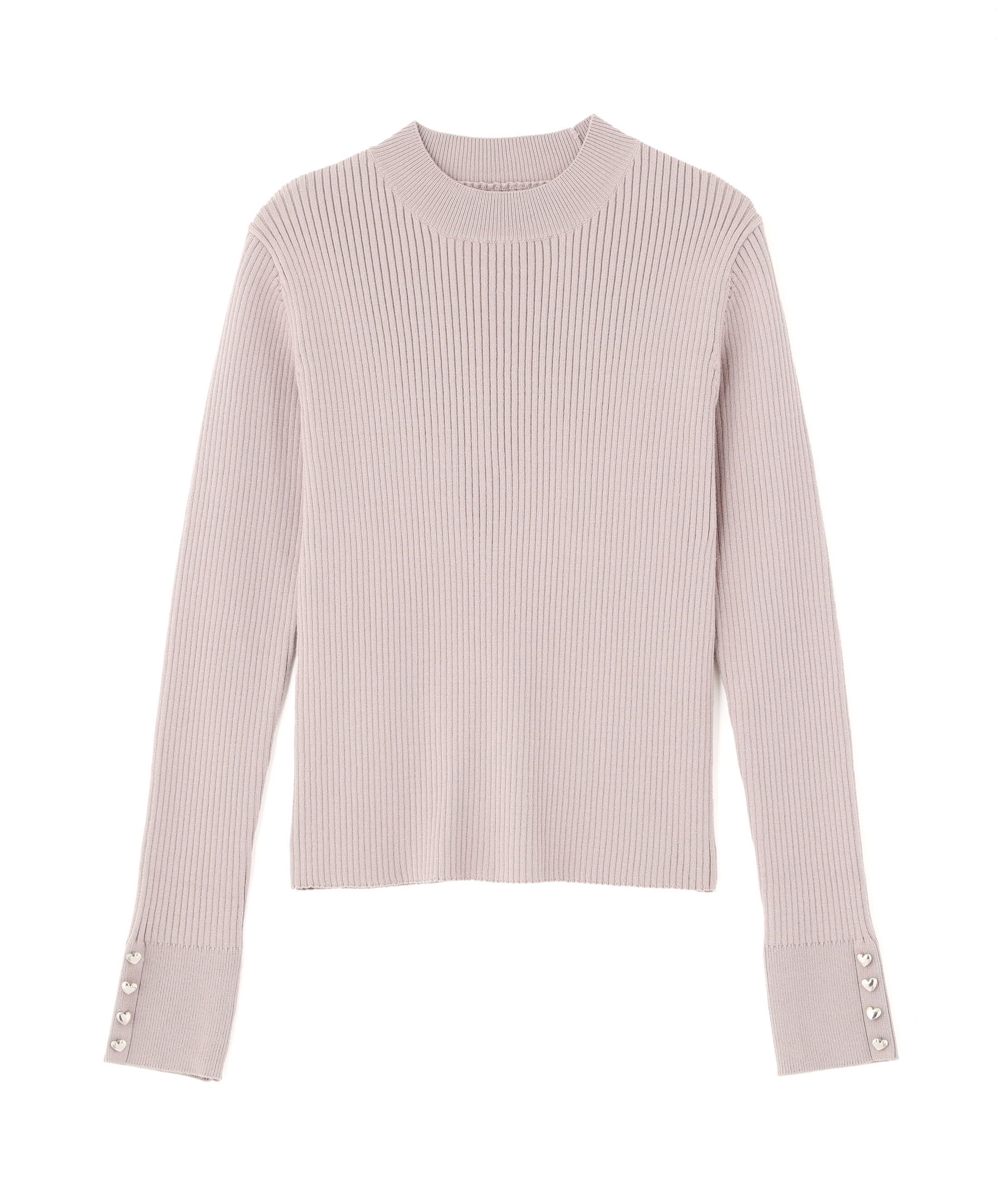  「ハートボタンカフスニット」|ニット・セーター|