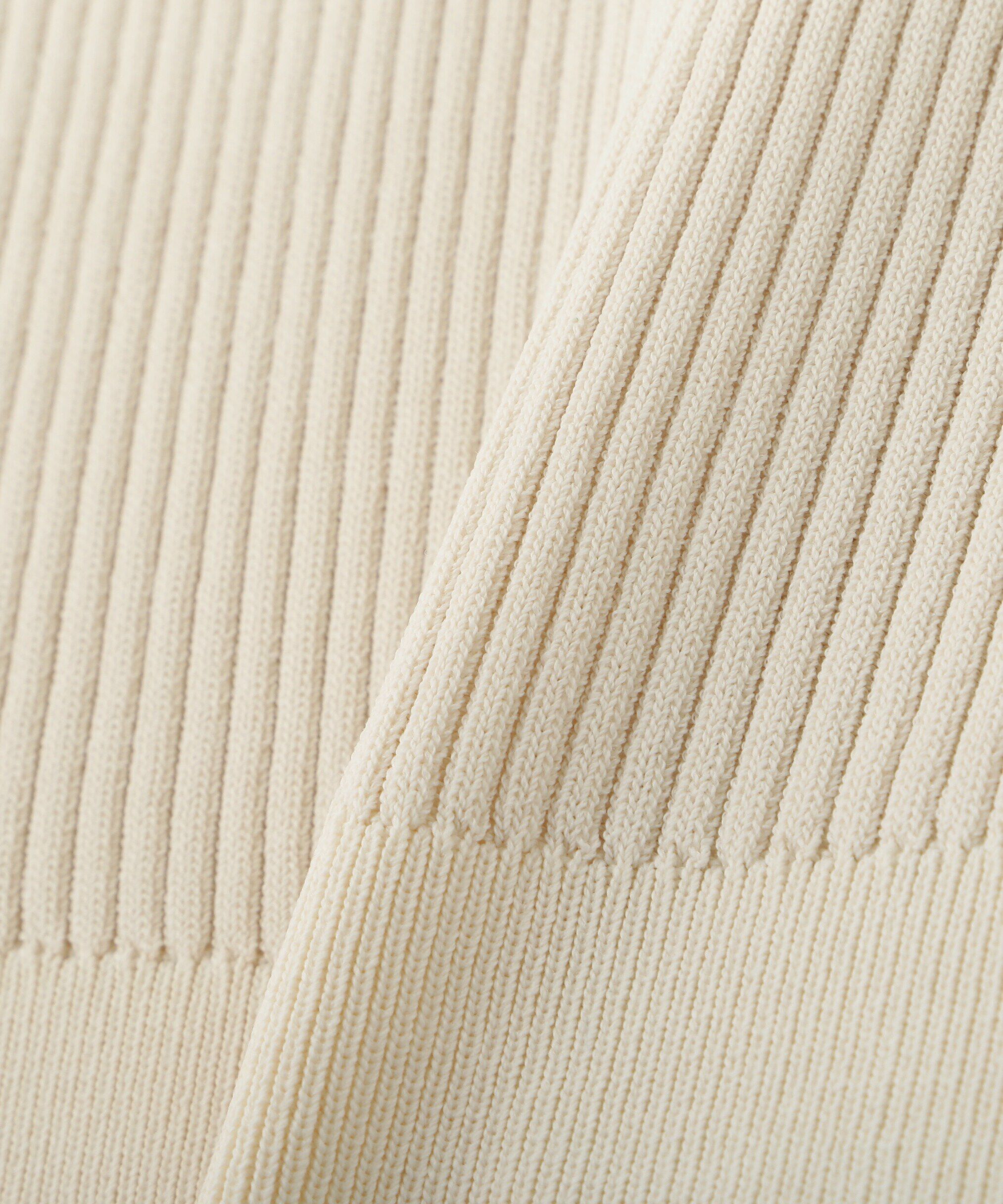  「袖透かし編みスクエアネックニット」|ニット・セーター|