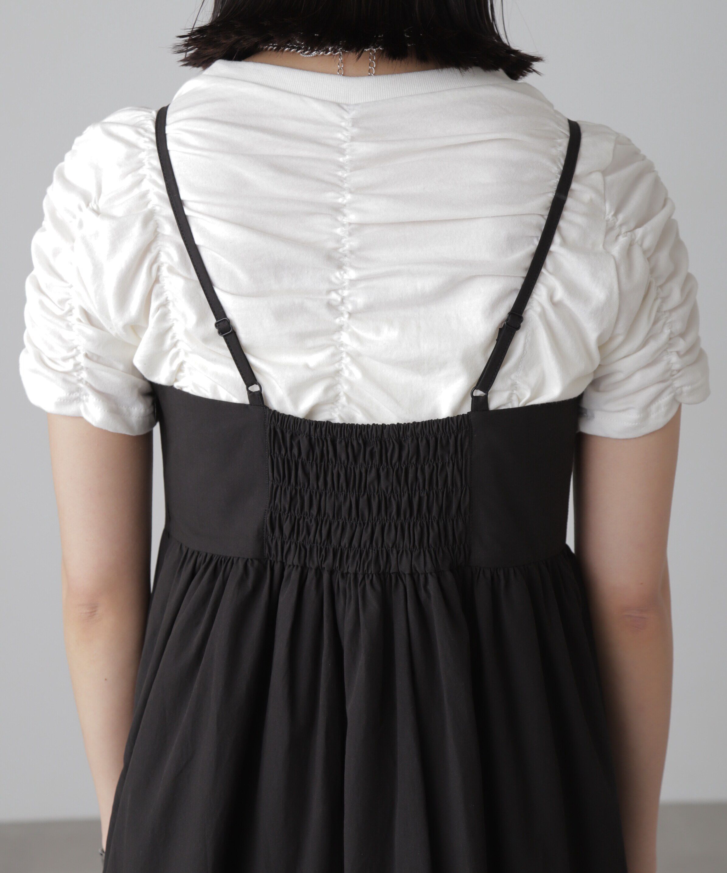  「コットンティアードキャミソールワンピース」|ワンピース|