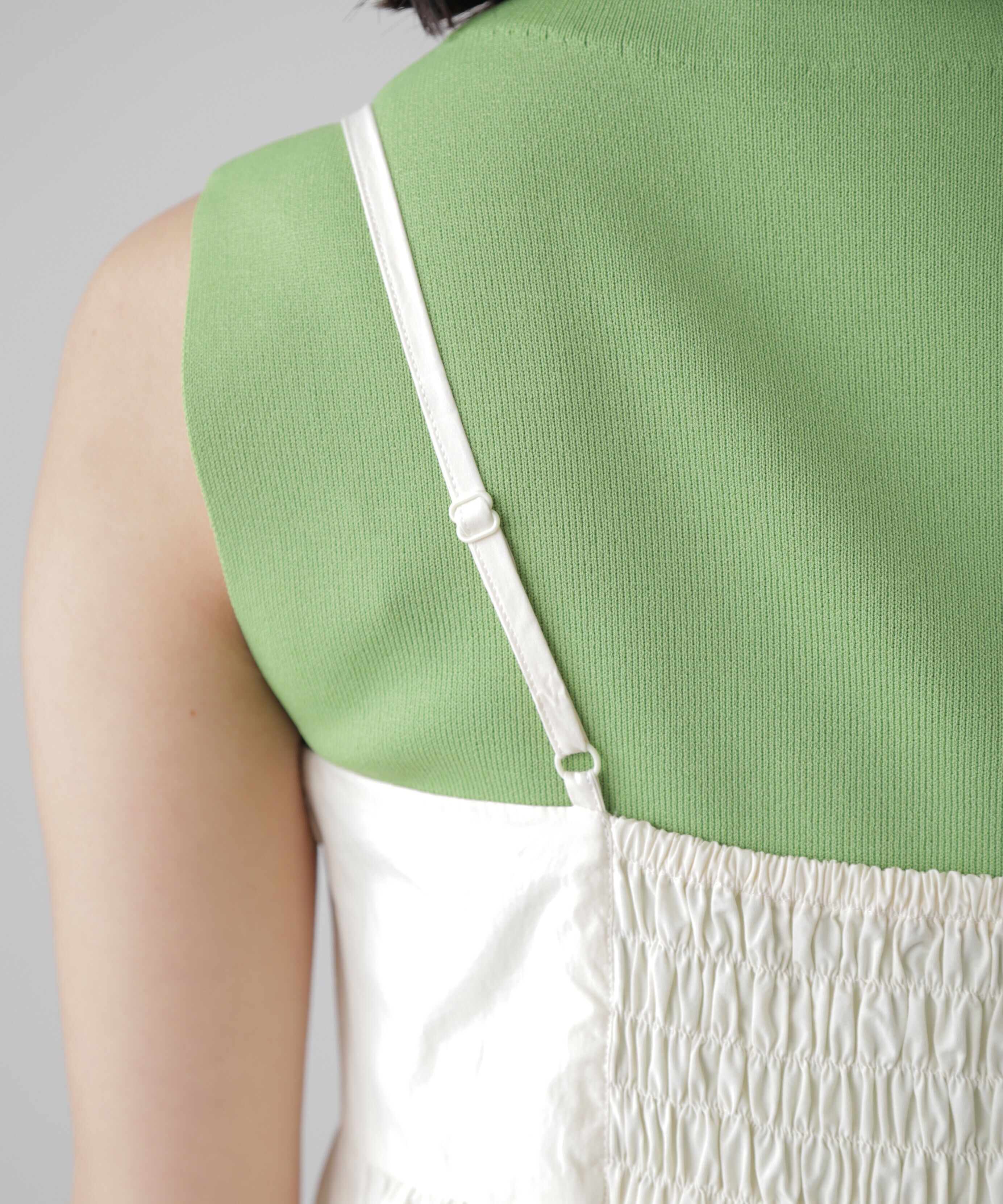  「コットンティアードキャミソールワンピース」|ワンピース|