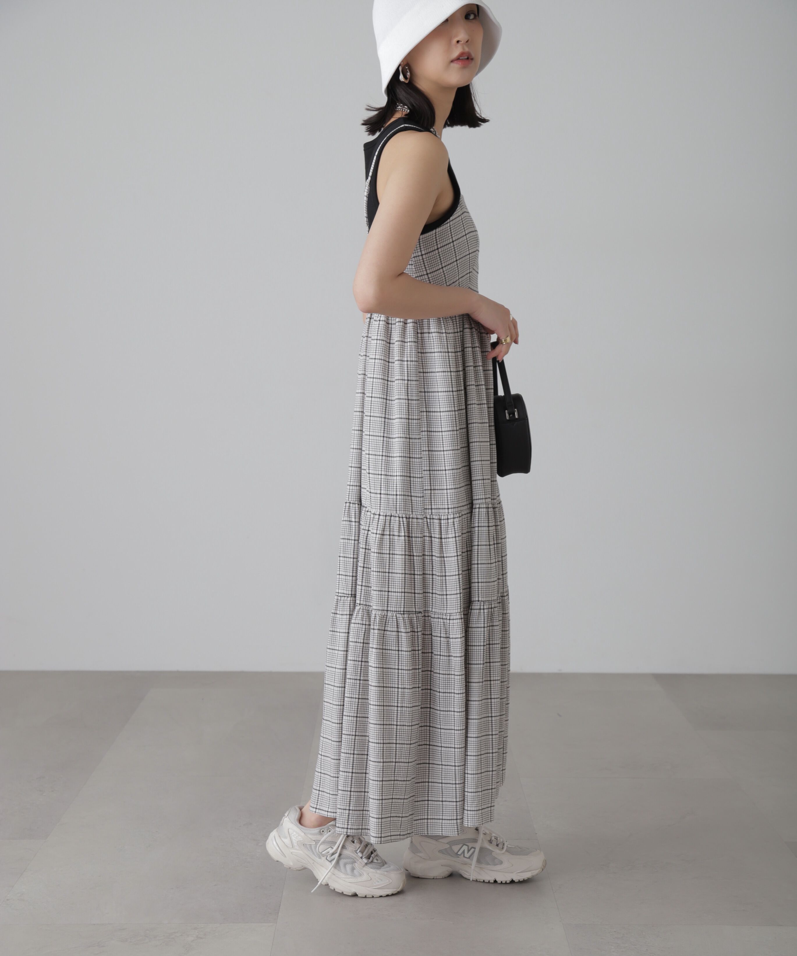  「コットンティアードキャミソールワンピース」|ワンピース|