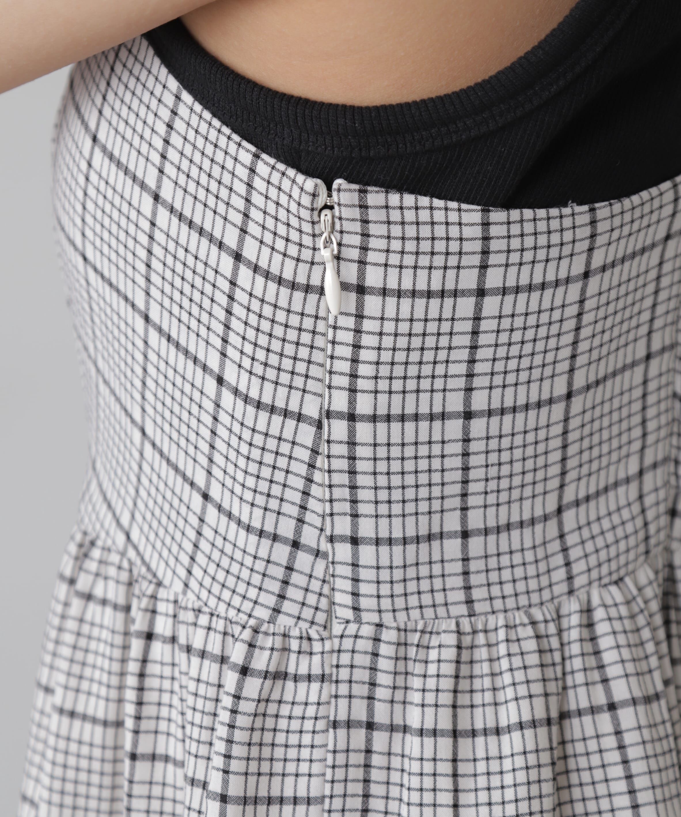  「コットンティアードキャミソールワンピース」|ワンピース|