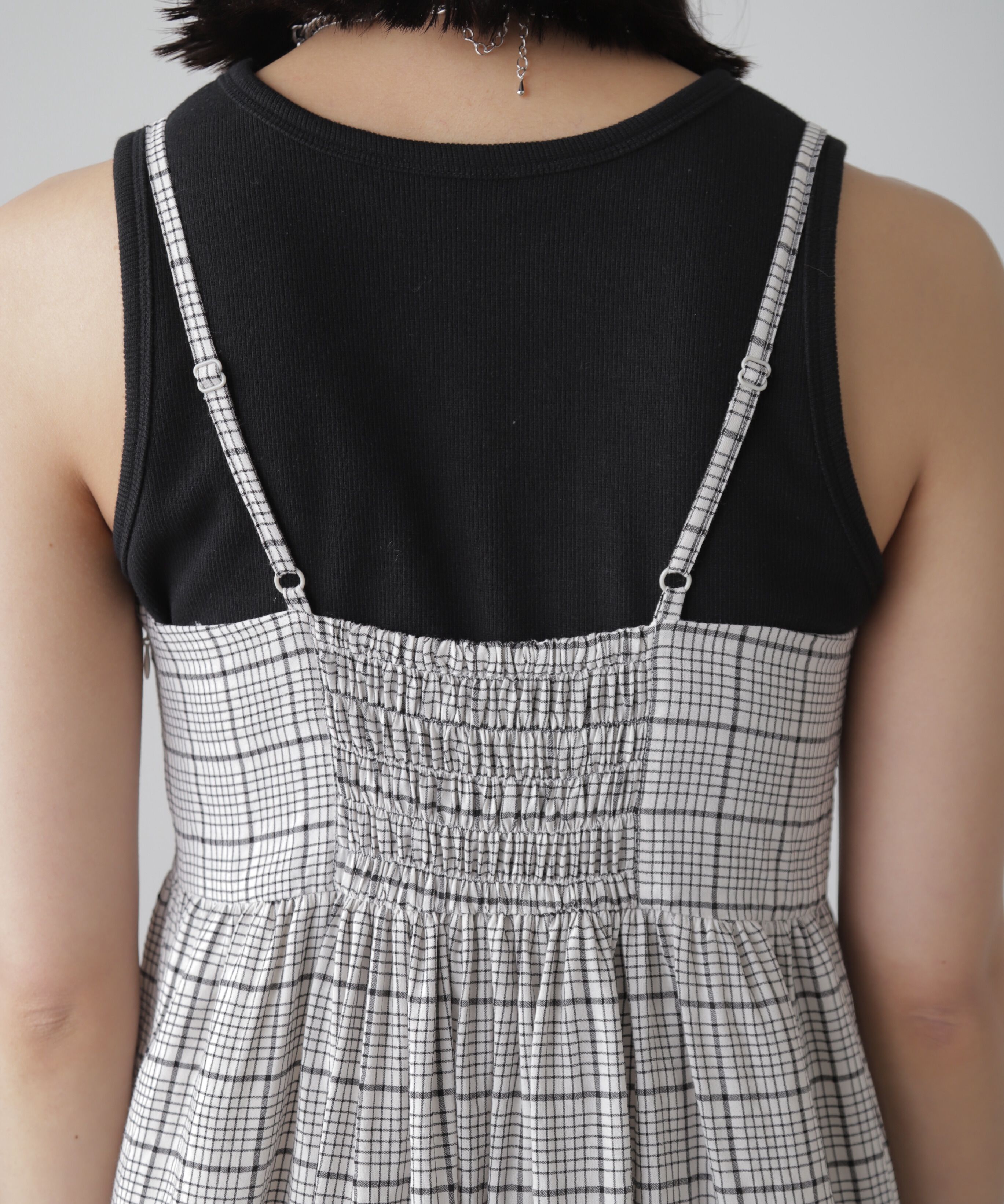  「コットンティアードキャミソールワンピース」|ワンピース|