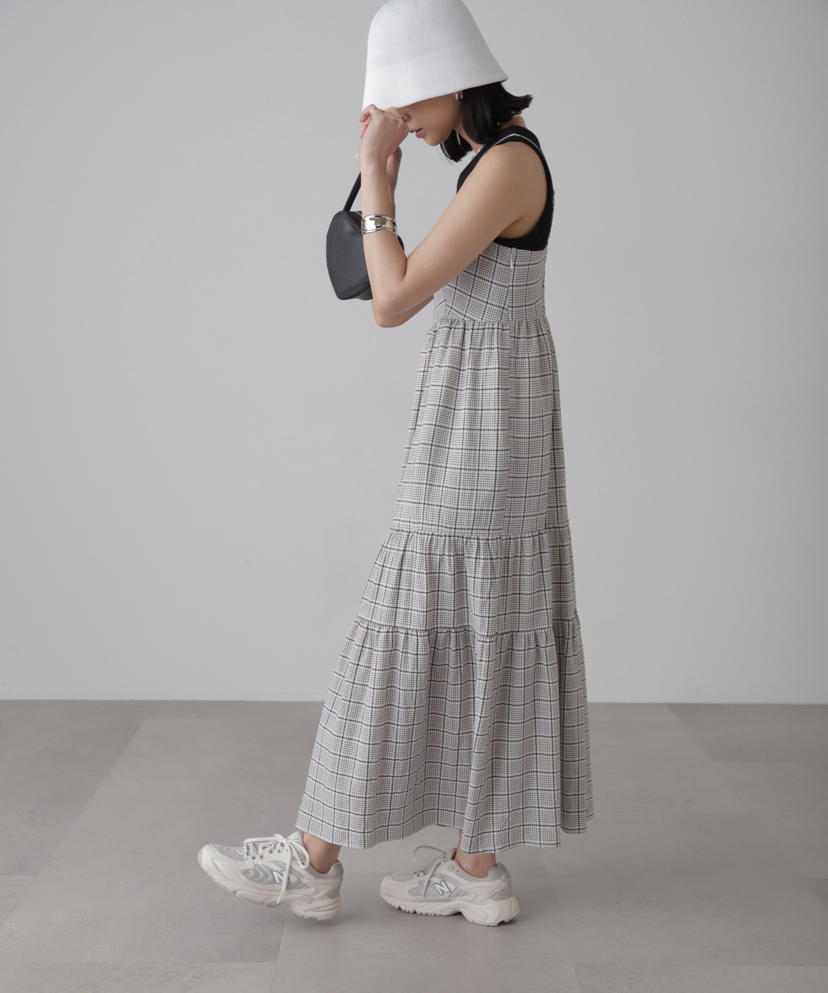  「コットンティアードキャミソールワンピース」|ワンピース|