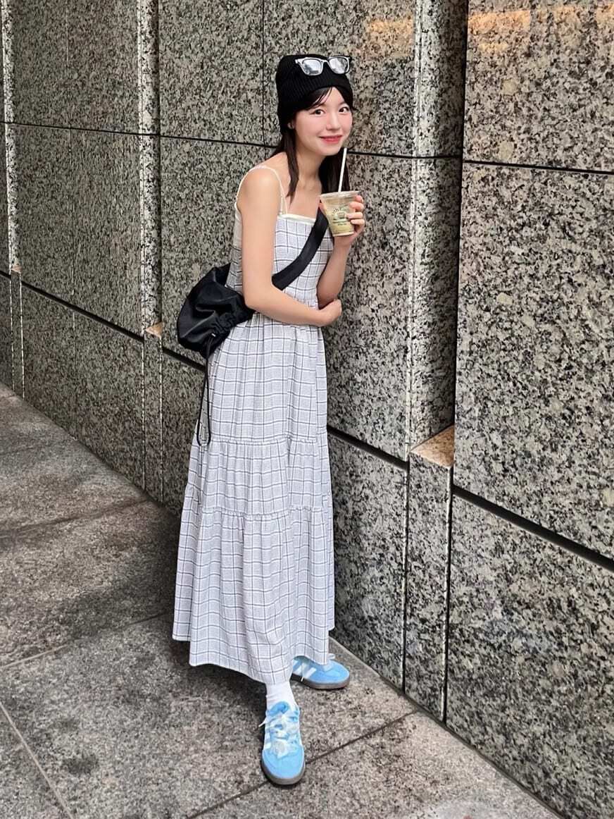  「コットンティアードキャミソールワンピース」|ワンピース|