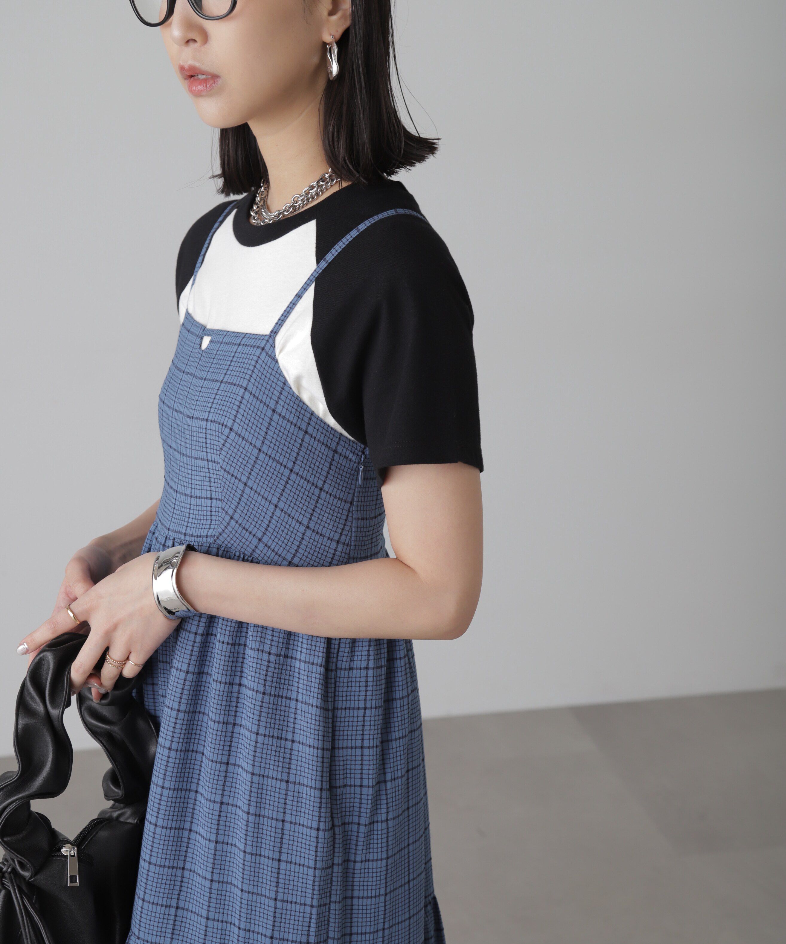  「コットンティアードキャミソールワンピース」|ワンピース|