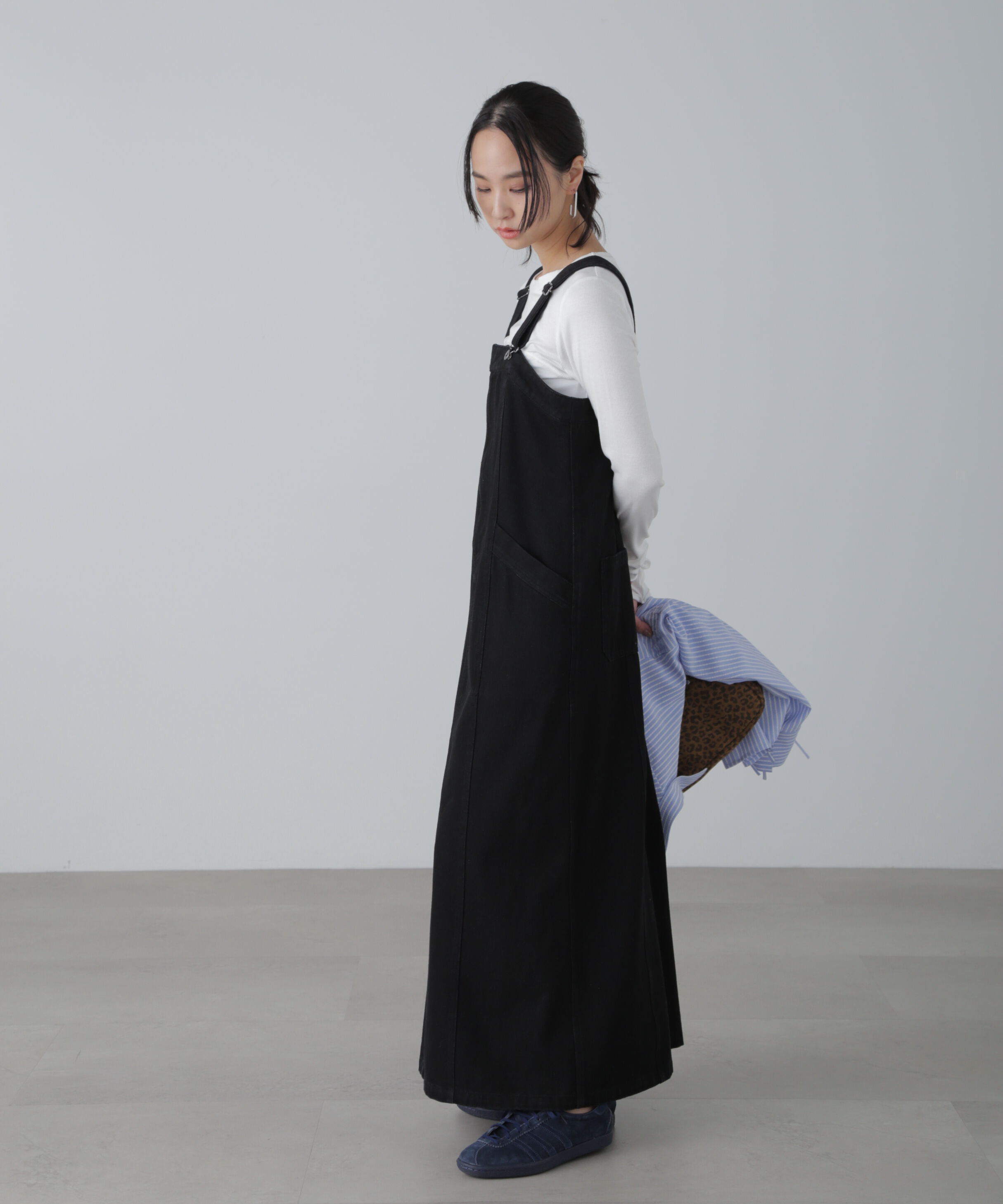  「フロントジップジャンパースカート」|ワンピース|