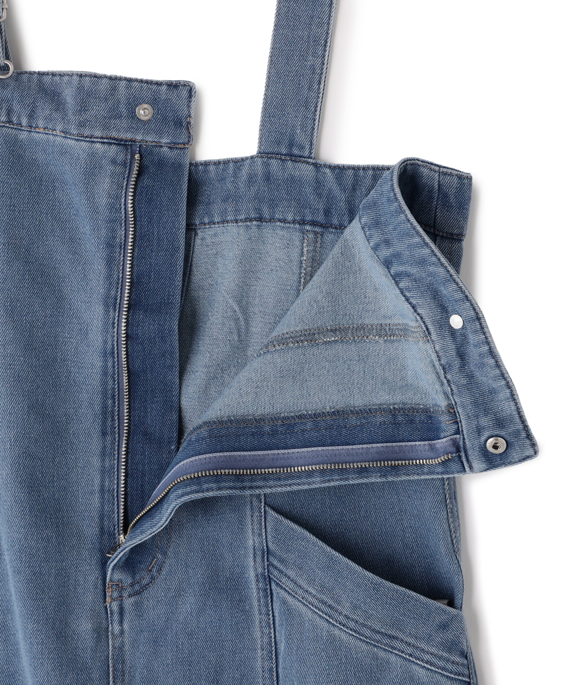  「フロントジップジャンパースカート」|ワンピース|