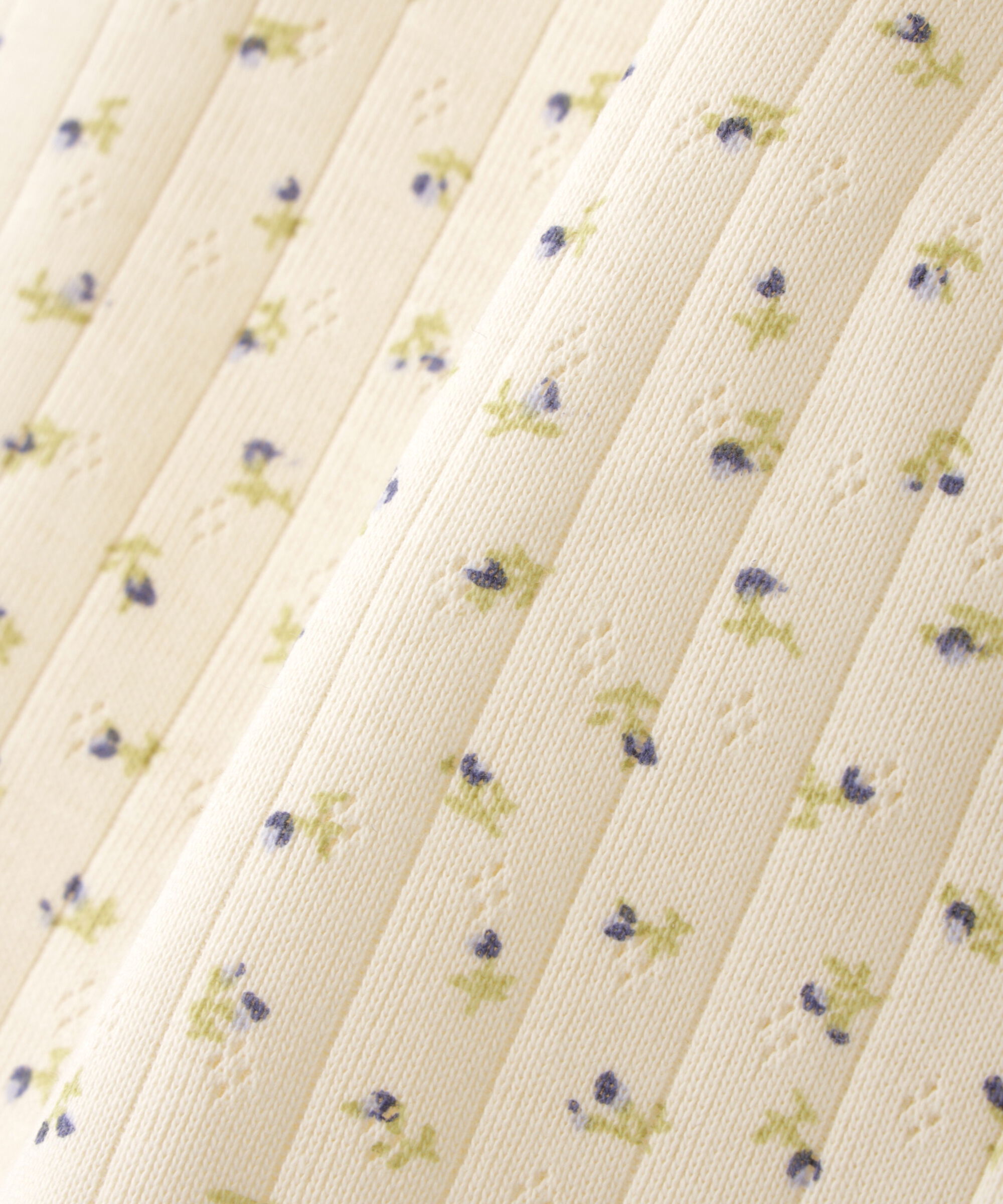  「花柄テレコカーディガン」|Tシャツ・カットソー|