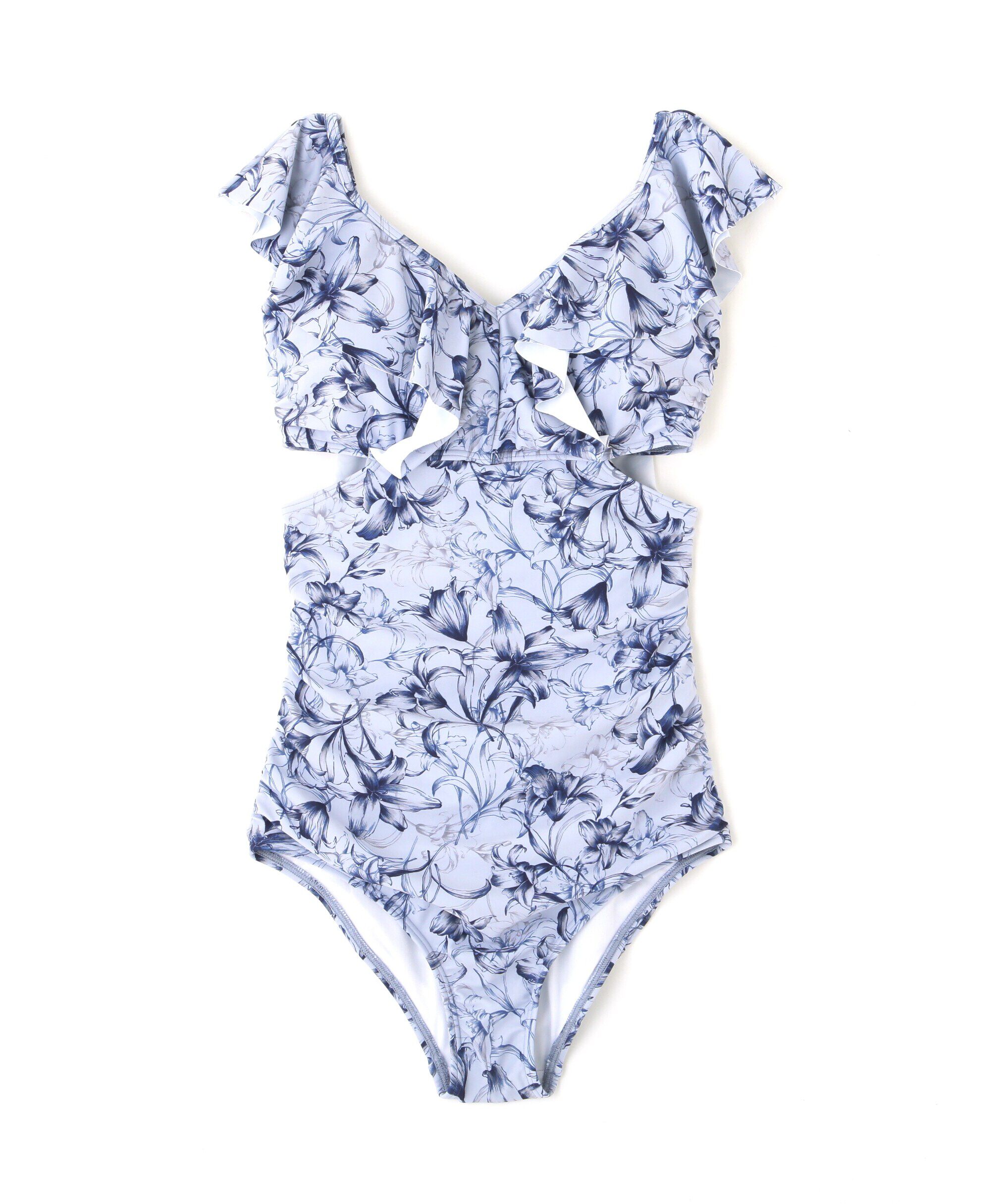  「バックレースアップフリルワンピース」|ビキニ|