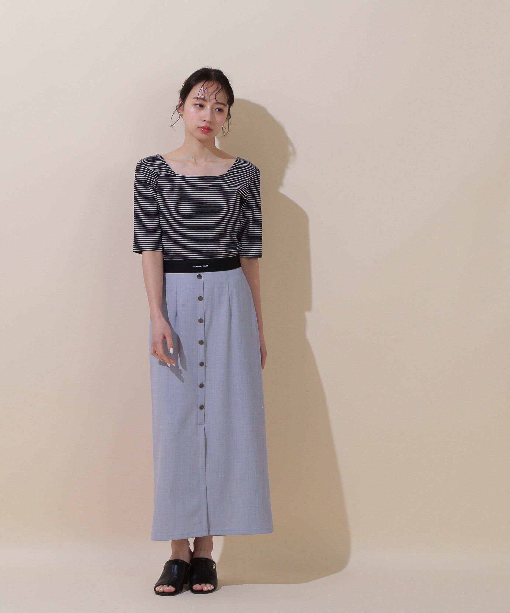  「《JILL by BASIC》ラインゴムＴシャツ」|Tシャツ・カットソー|