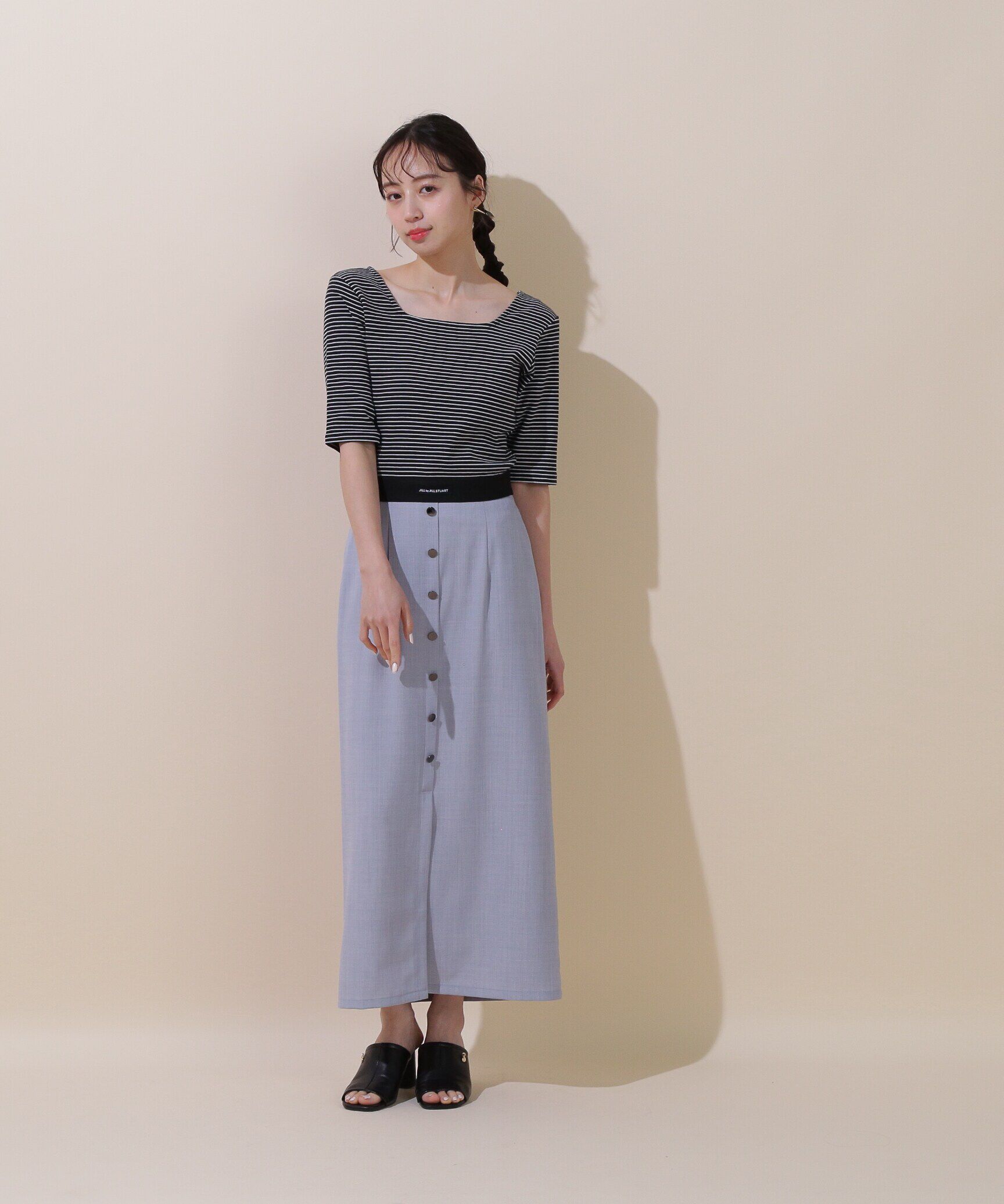  「《JILL by BASIC》ラインゴムＴシャツ」|Tシャツ・カットソー|