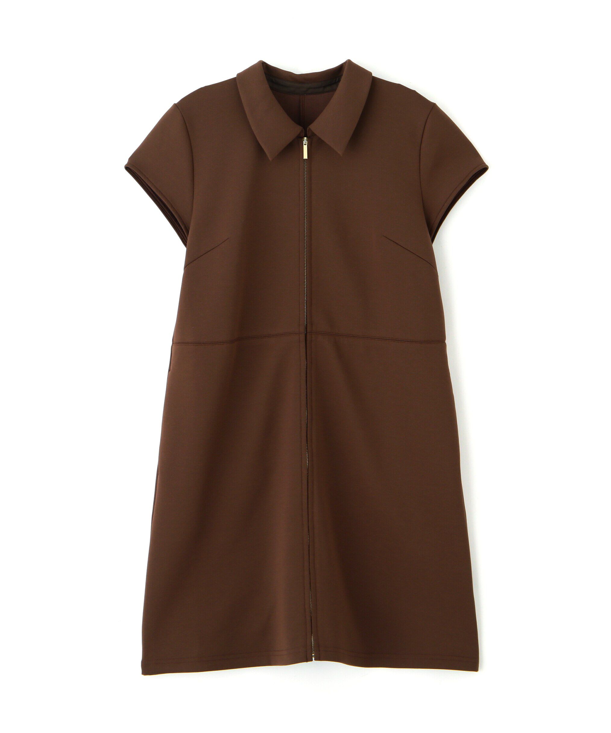  「フロントジップカットソーミニワンピース」|ワンピース|